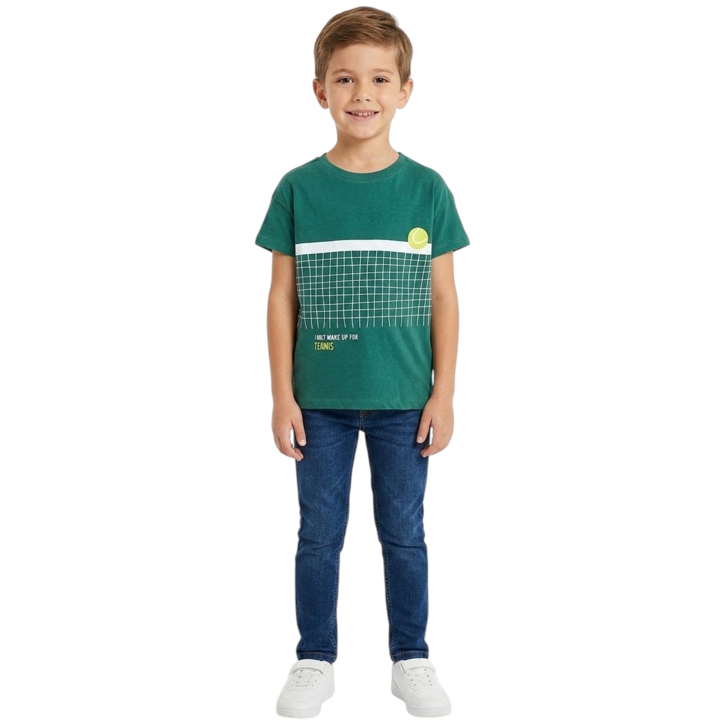 Kids Boy's Printed Top,Green
