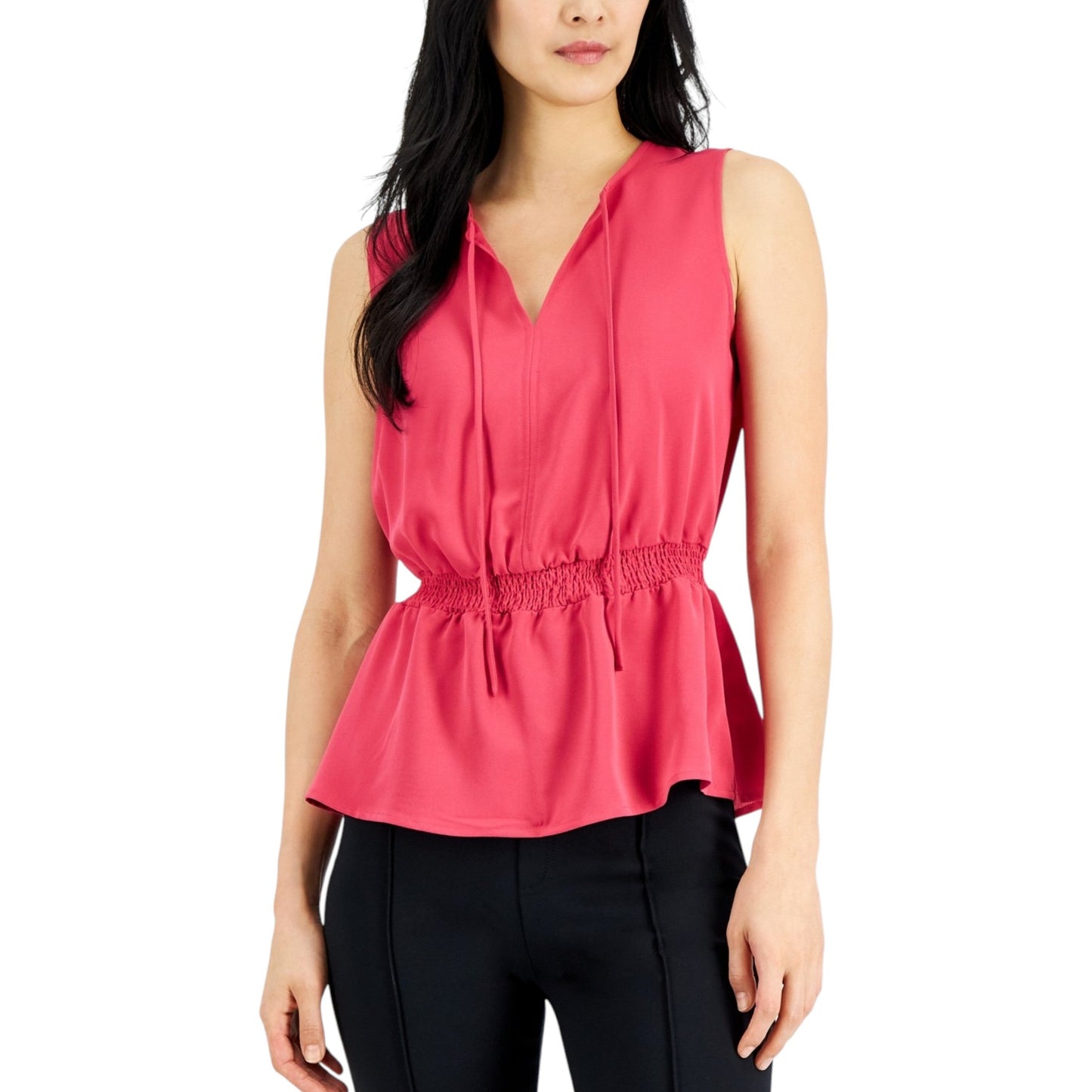 Women's Plain Solid Top,Fauchsia