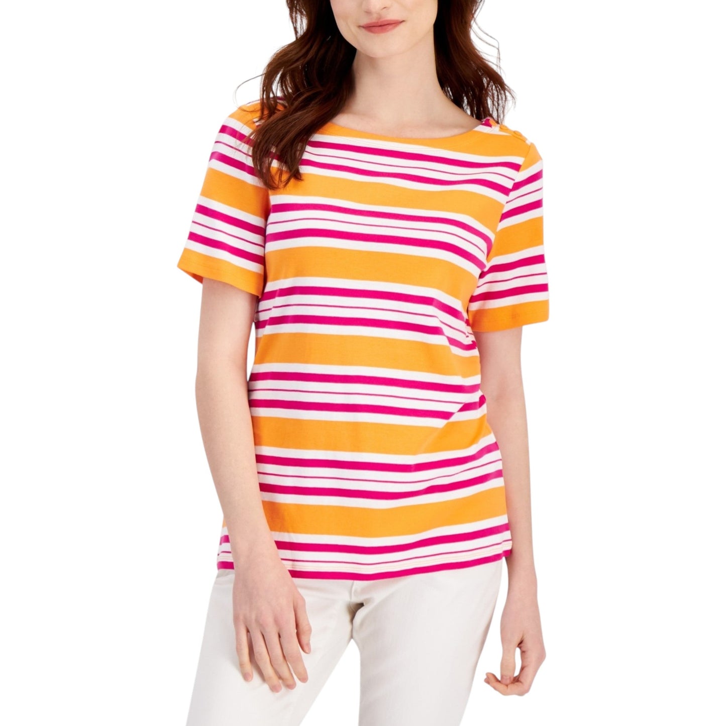 Women's Striped Top,Multi