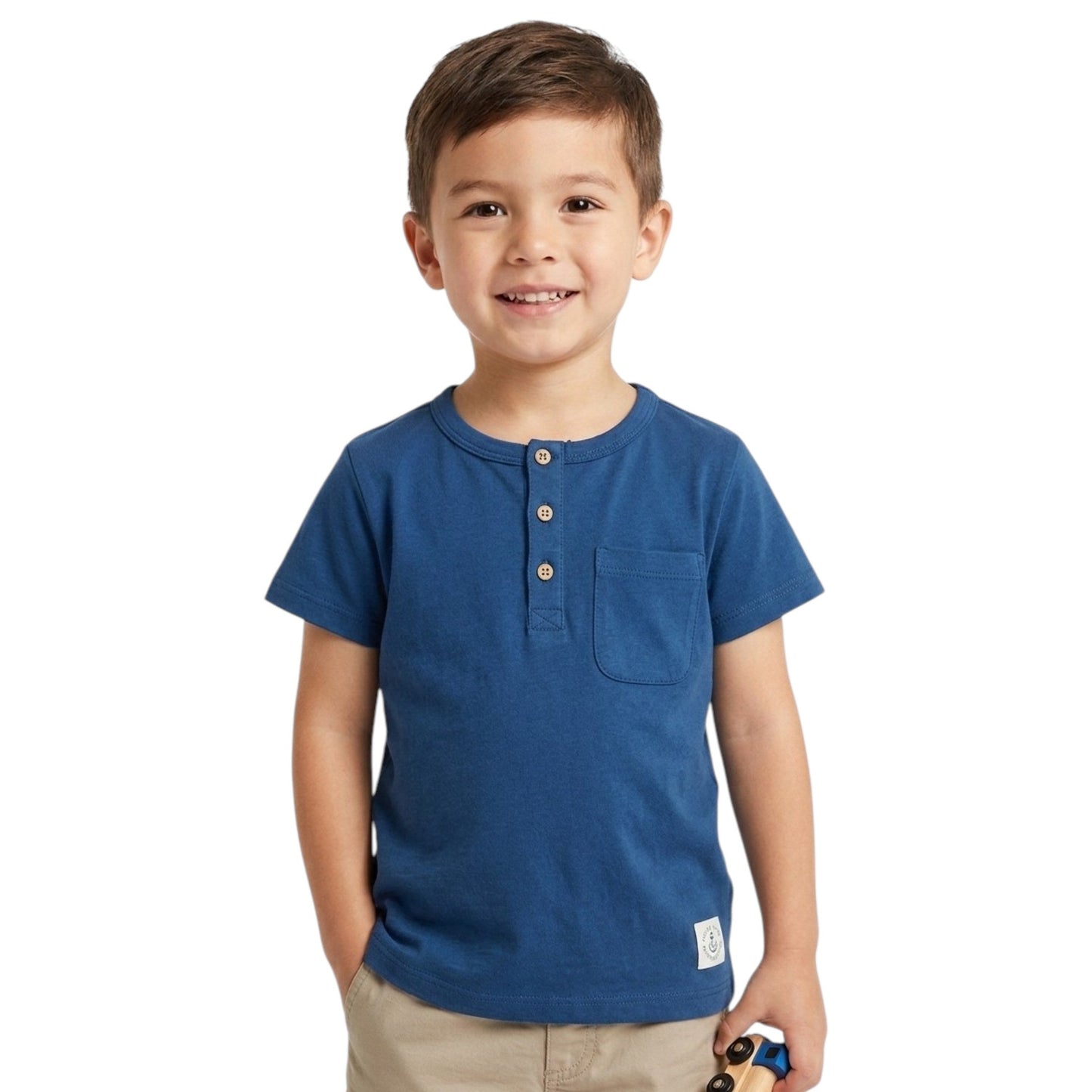 Kids Boy's Plain Top,Navy
