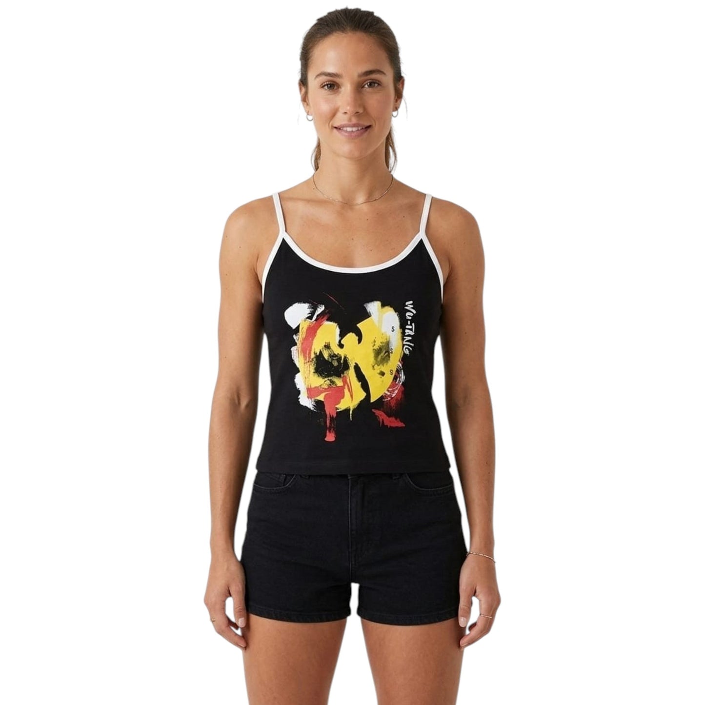 Women's Printed Top,Black