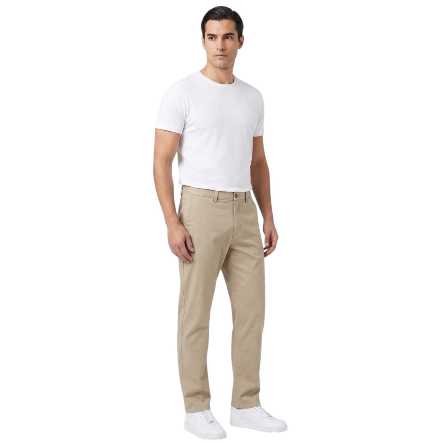 Men's Plain Pant,Beige