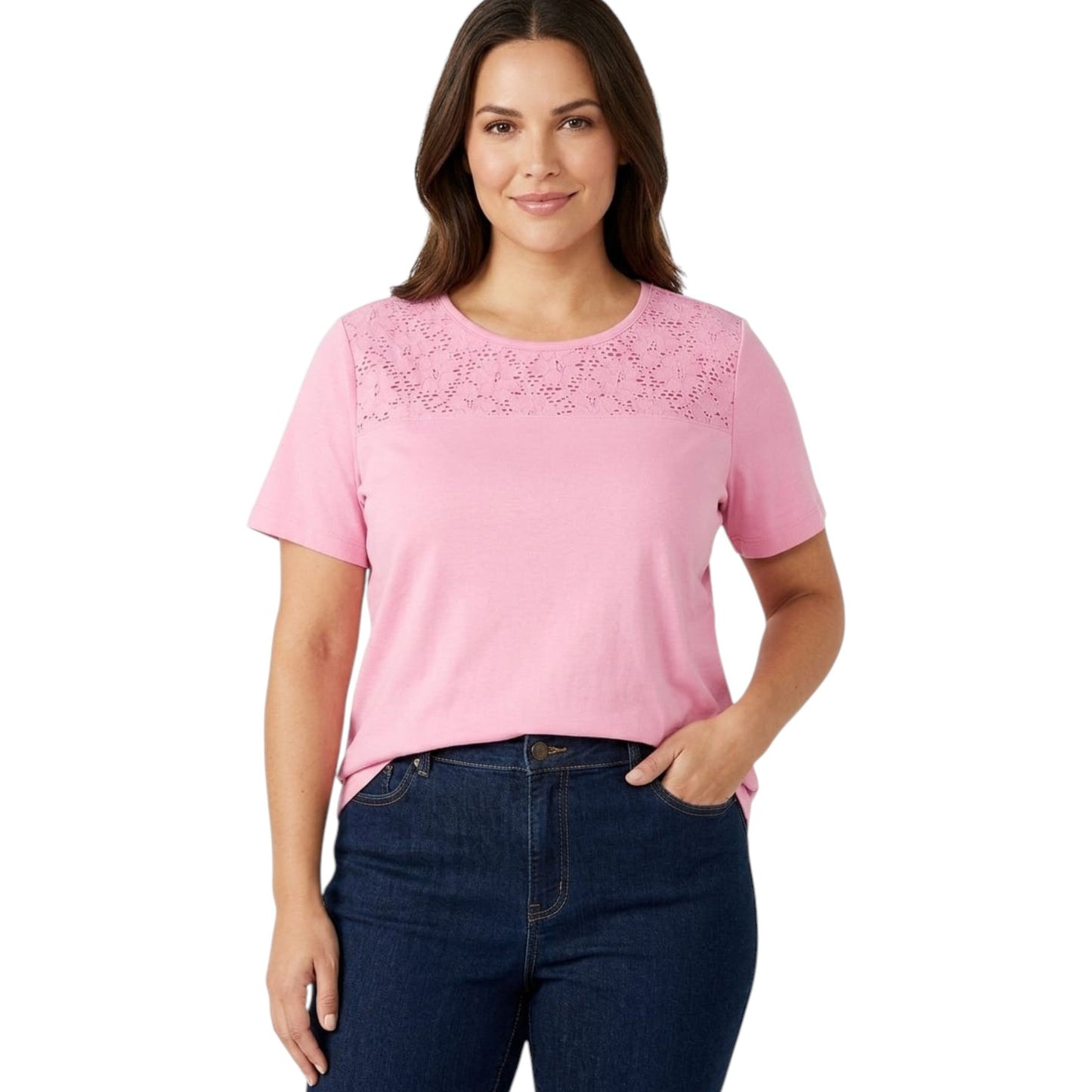 Women's Texturesd Top,Pink