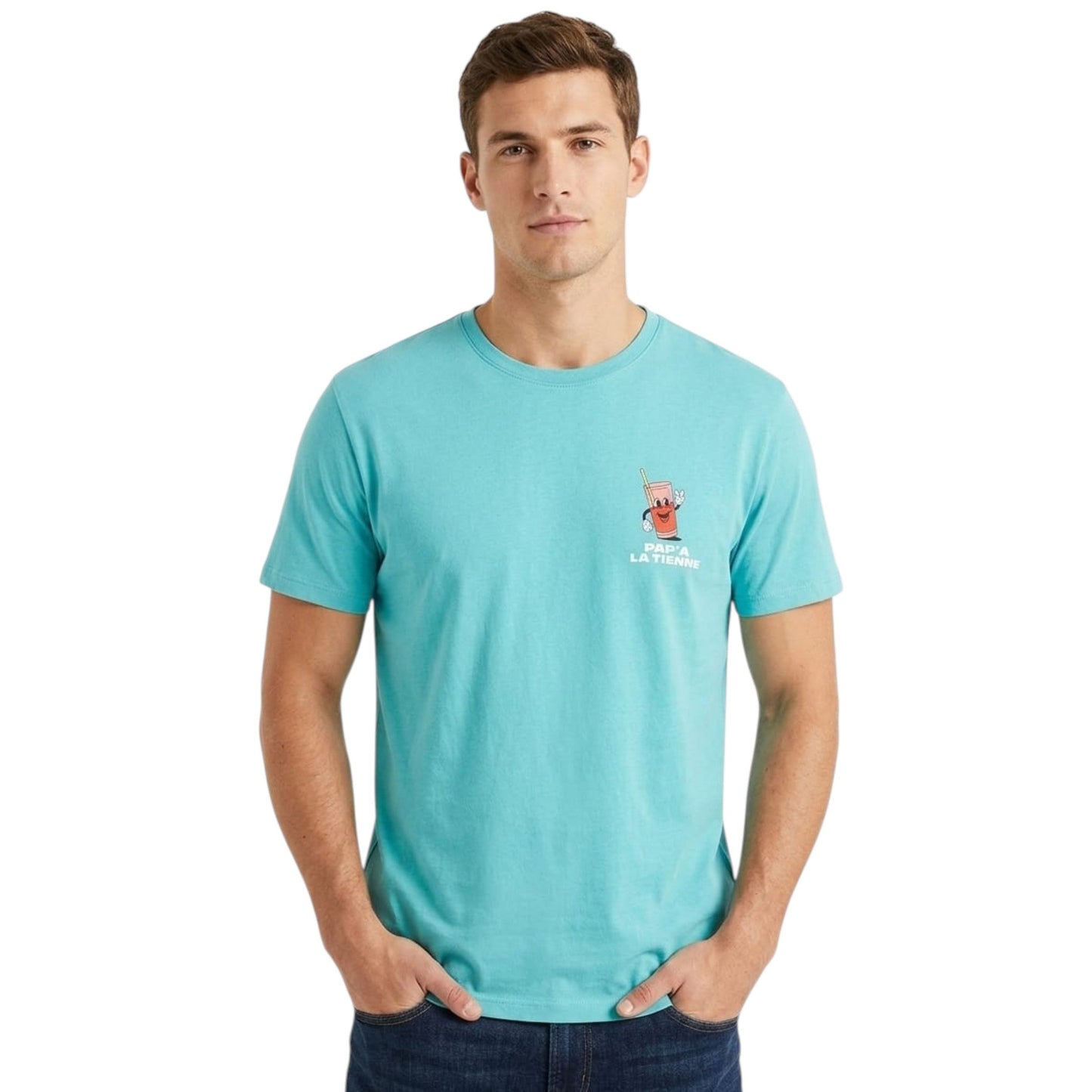 Men's Printed Top,Blue