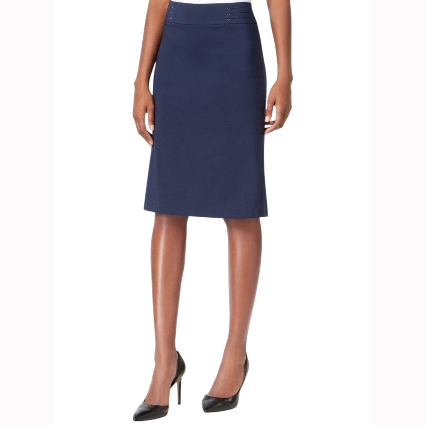 Women's Plain Solid Skirt,Navy