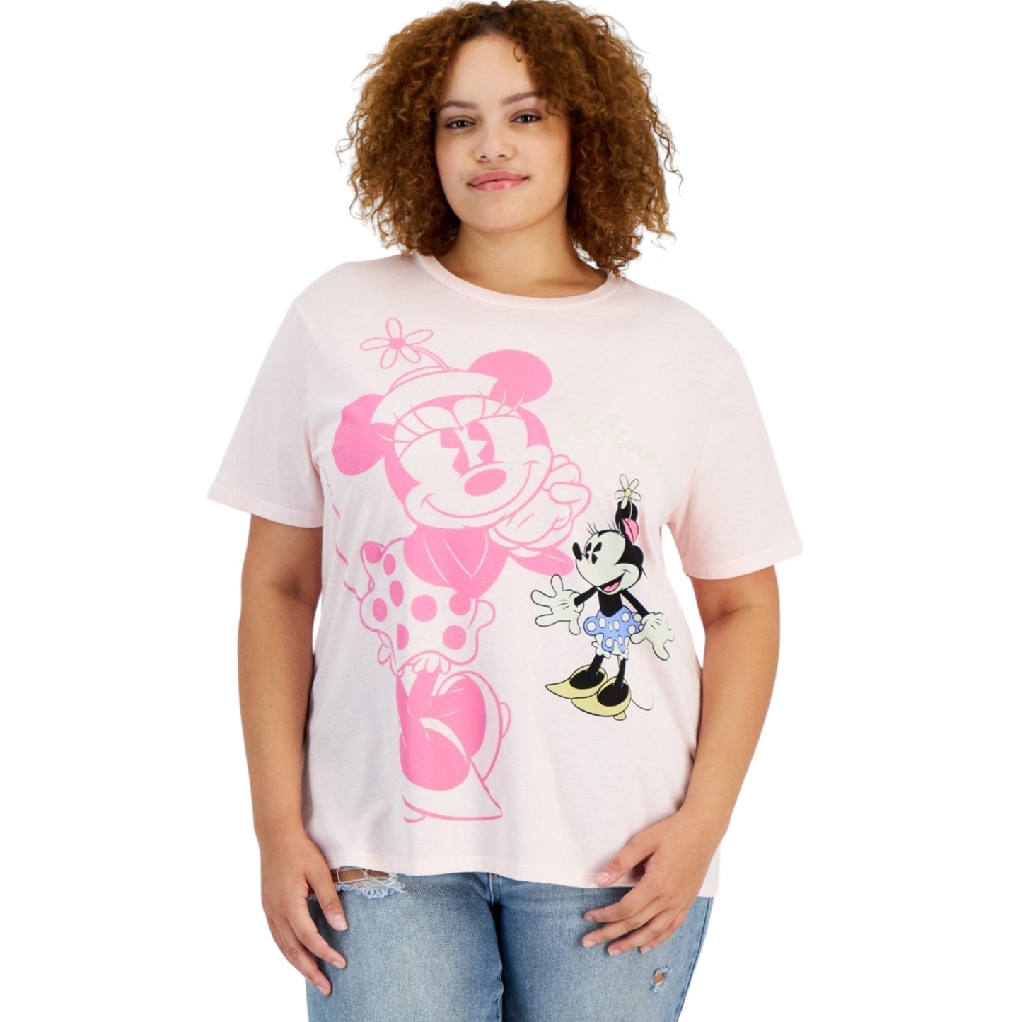 Women's Printed Top,Light Pink
