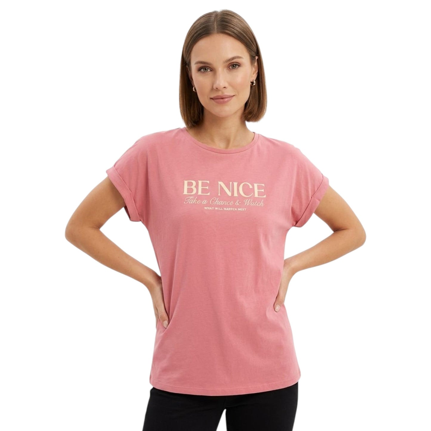 Women's Printed Top,Pink