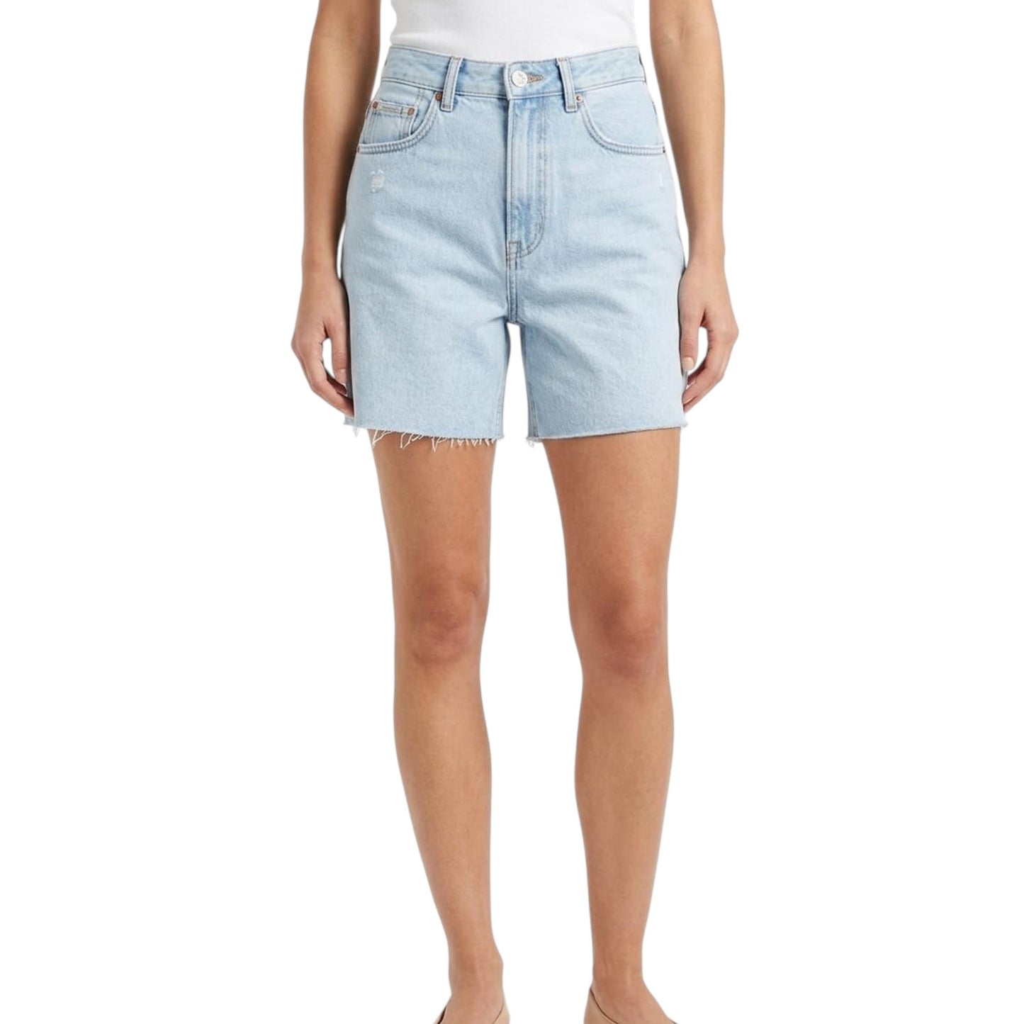 Women's Plain Jeans Short,Blue