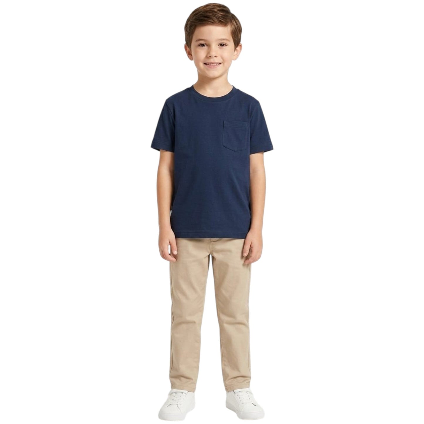 Kids Boy's Plain Top,Navy