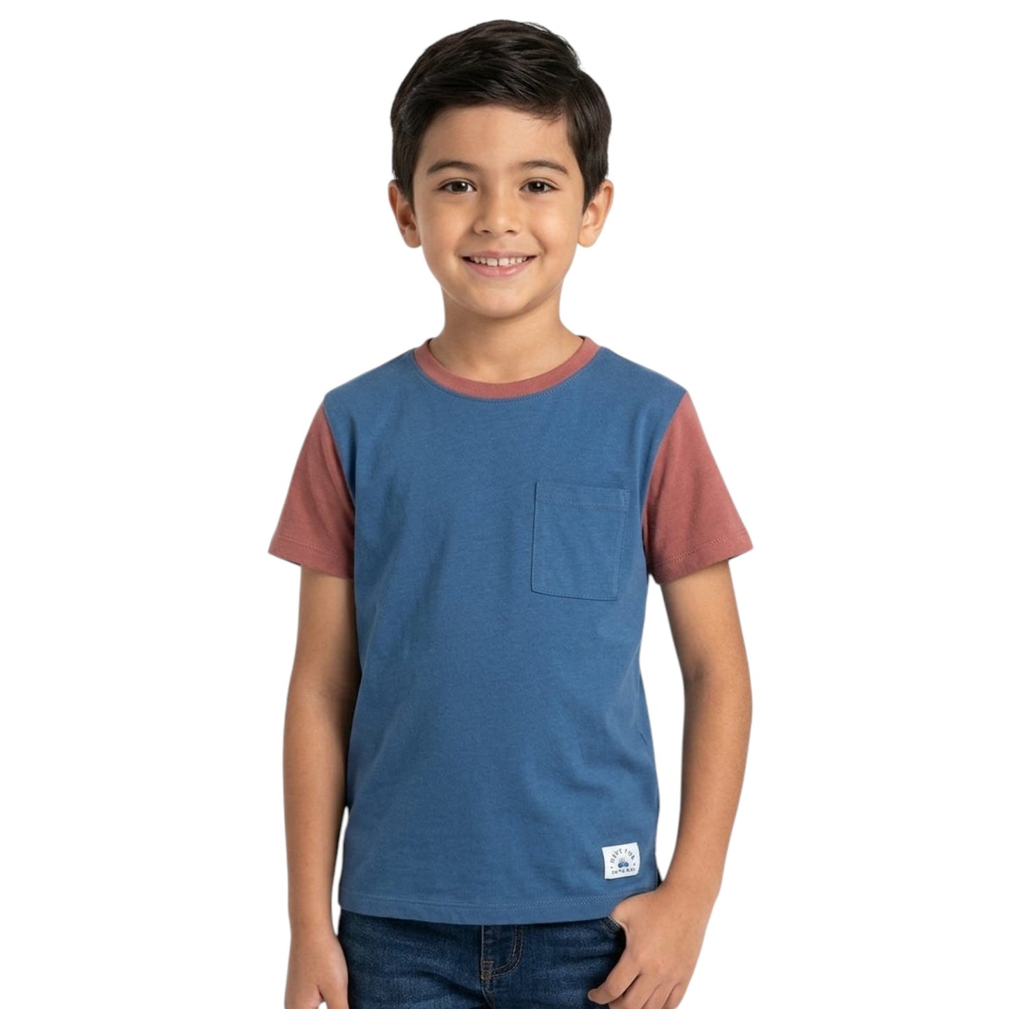 Kids Boy's Colorblocked Top,Navy Blue