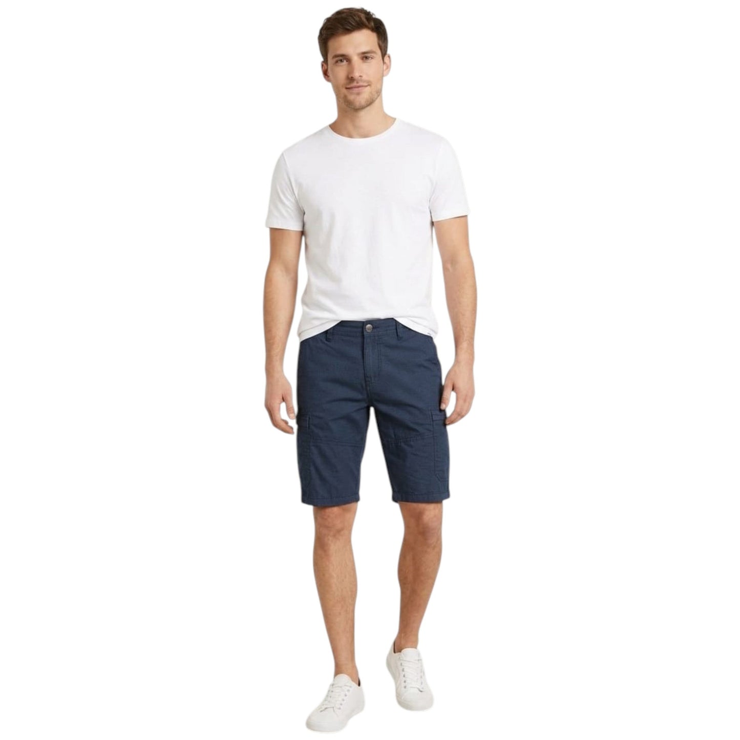 Men's Printed Cargo Short,Navy