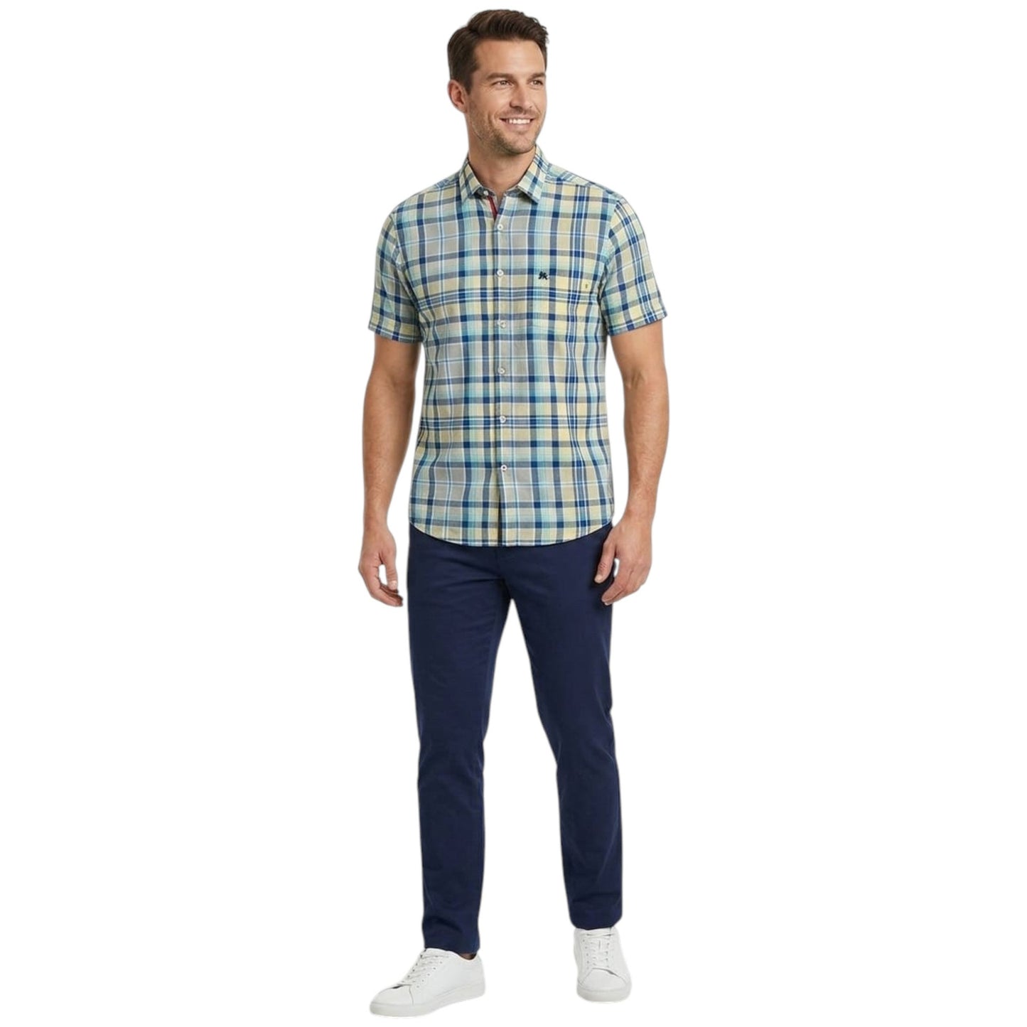 Men's Plaid Dress Shirt,Multi