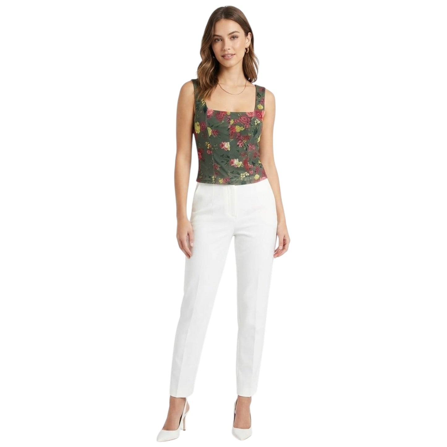 Women's Floral Printed Top,Multi