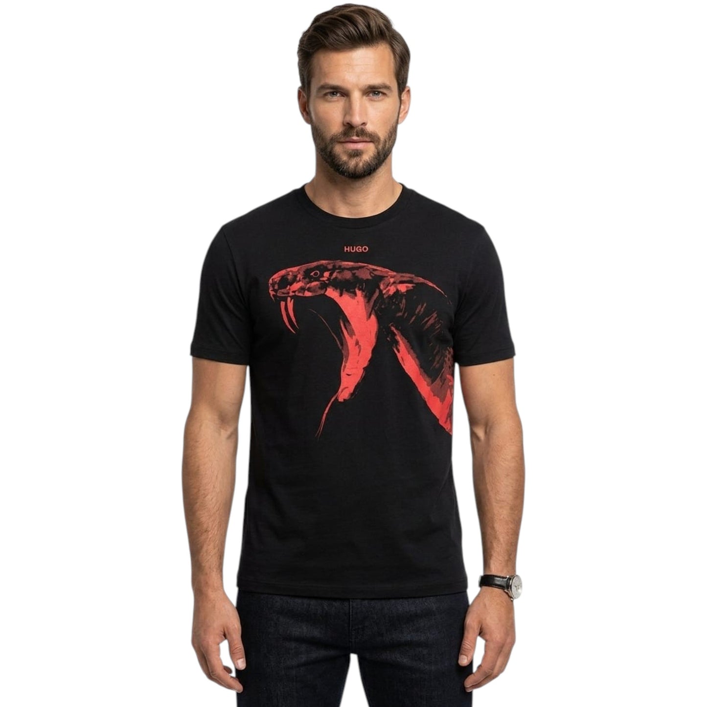 Men's Printed Top,Black