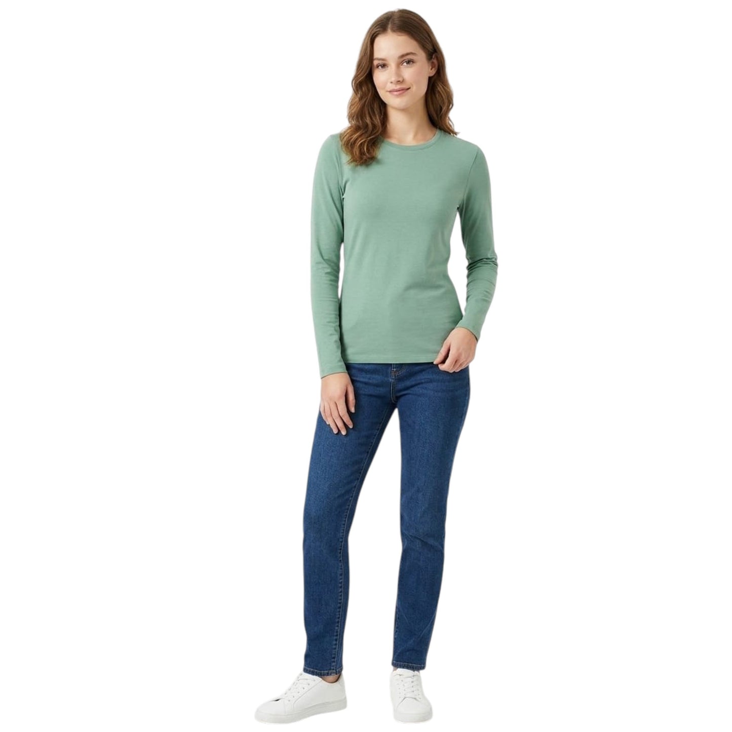 Women's plain Top,Dark Mint