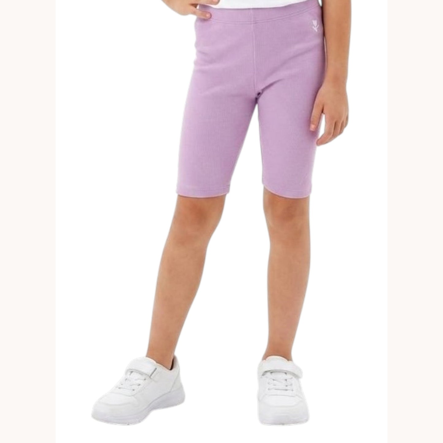 Kids Girl's Ribbed Sport Short,Purple