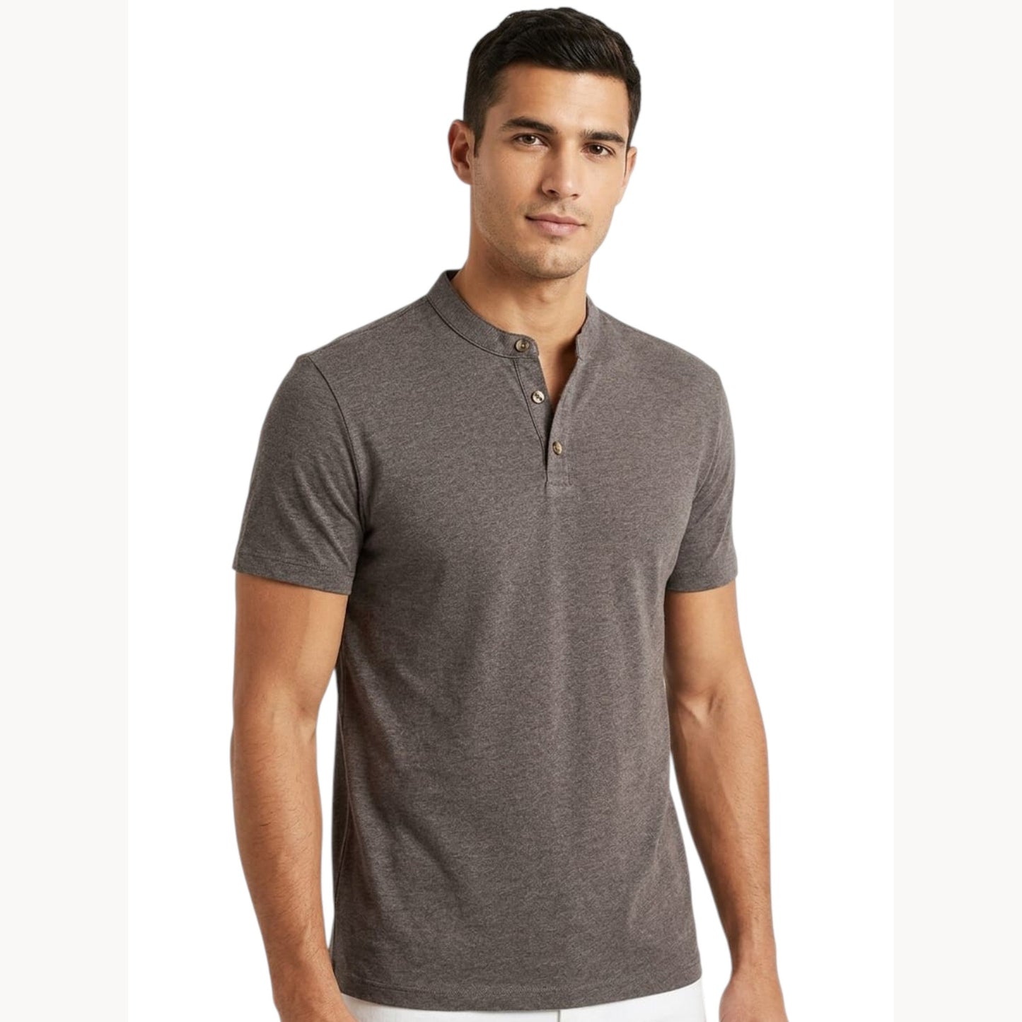 Men's Textured Top,Brown
