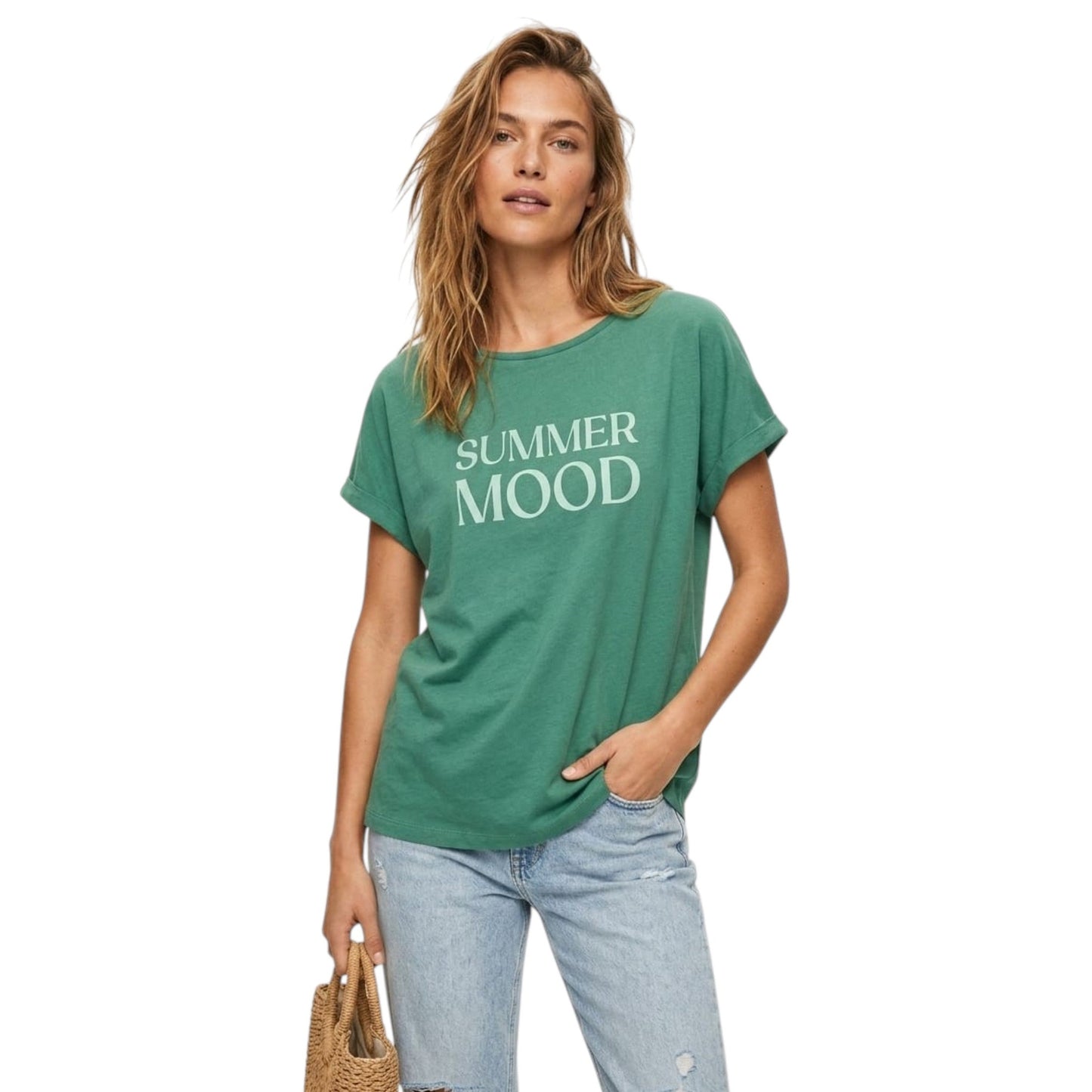 Women's Printed Top,Green