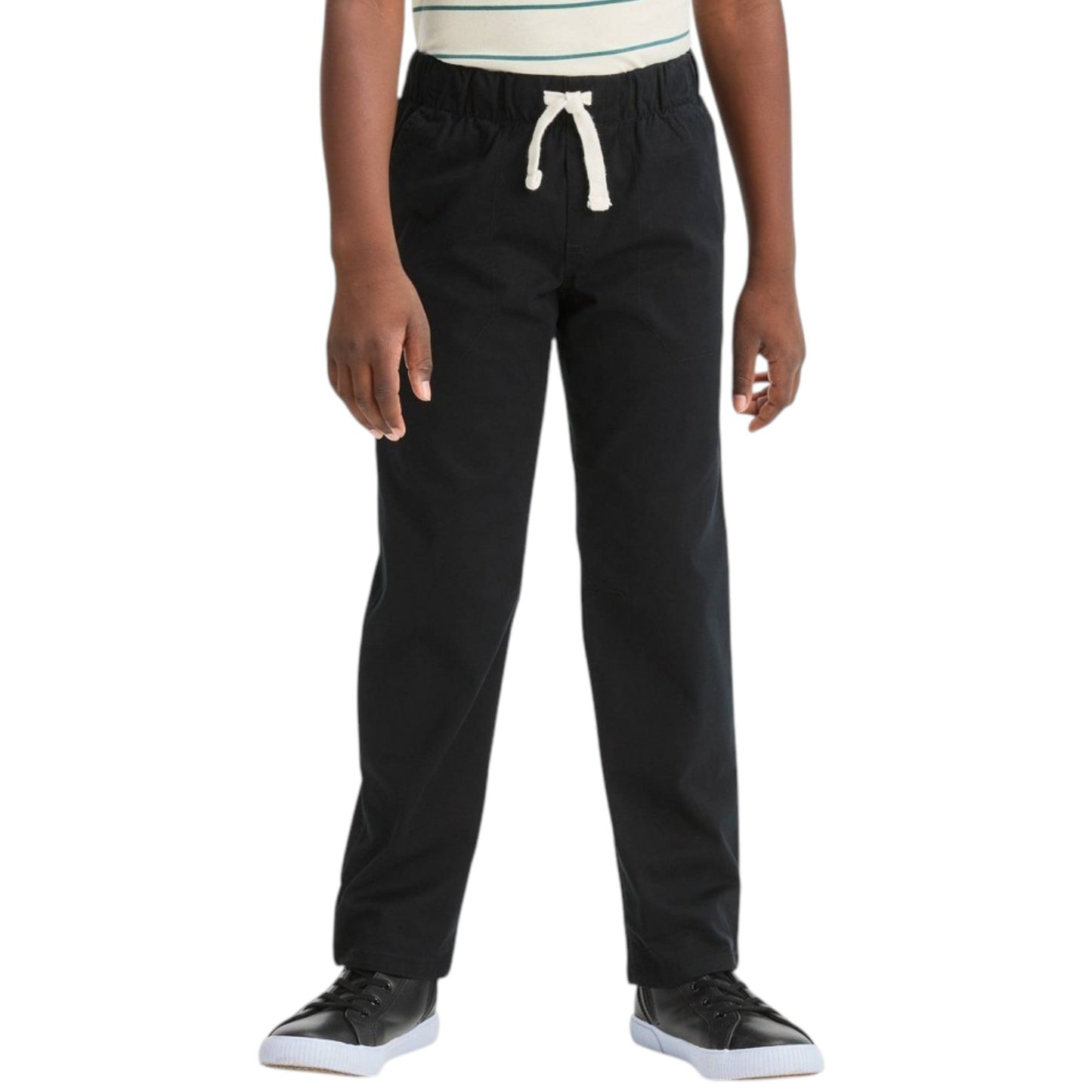 Kids Boy's Plain Solid Pant,Black