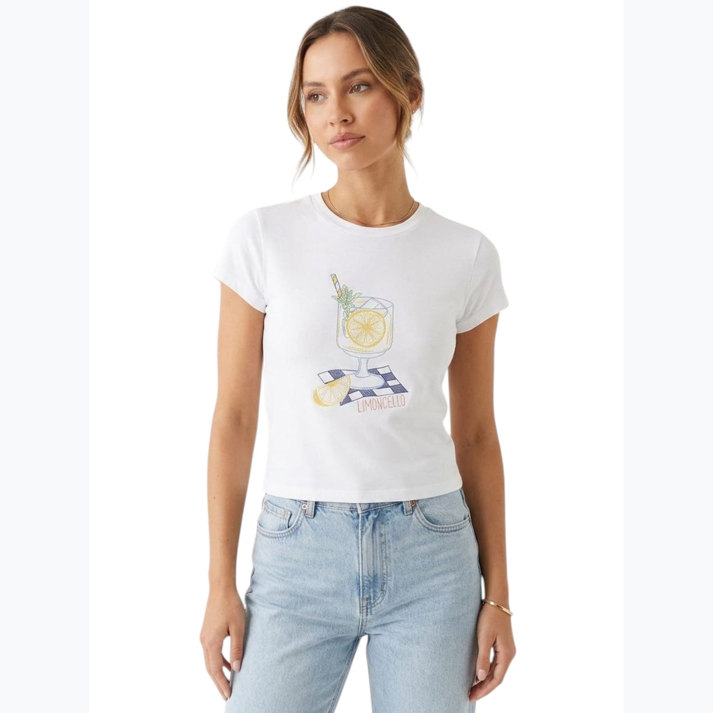 Women's Printed Top,White