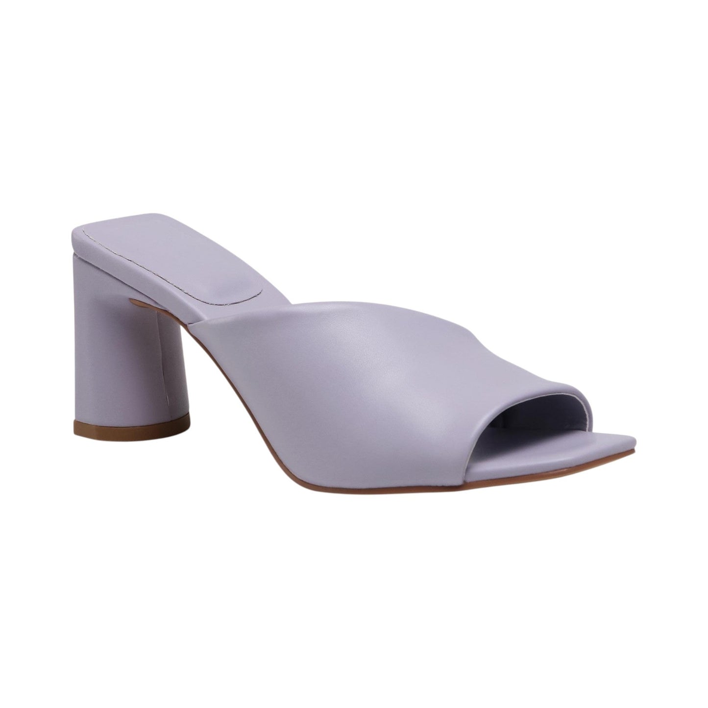 Women's Plain Heeled Shoes,Purple