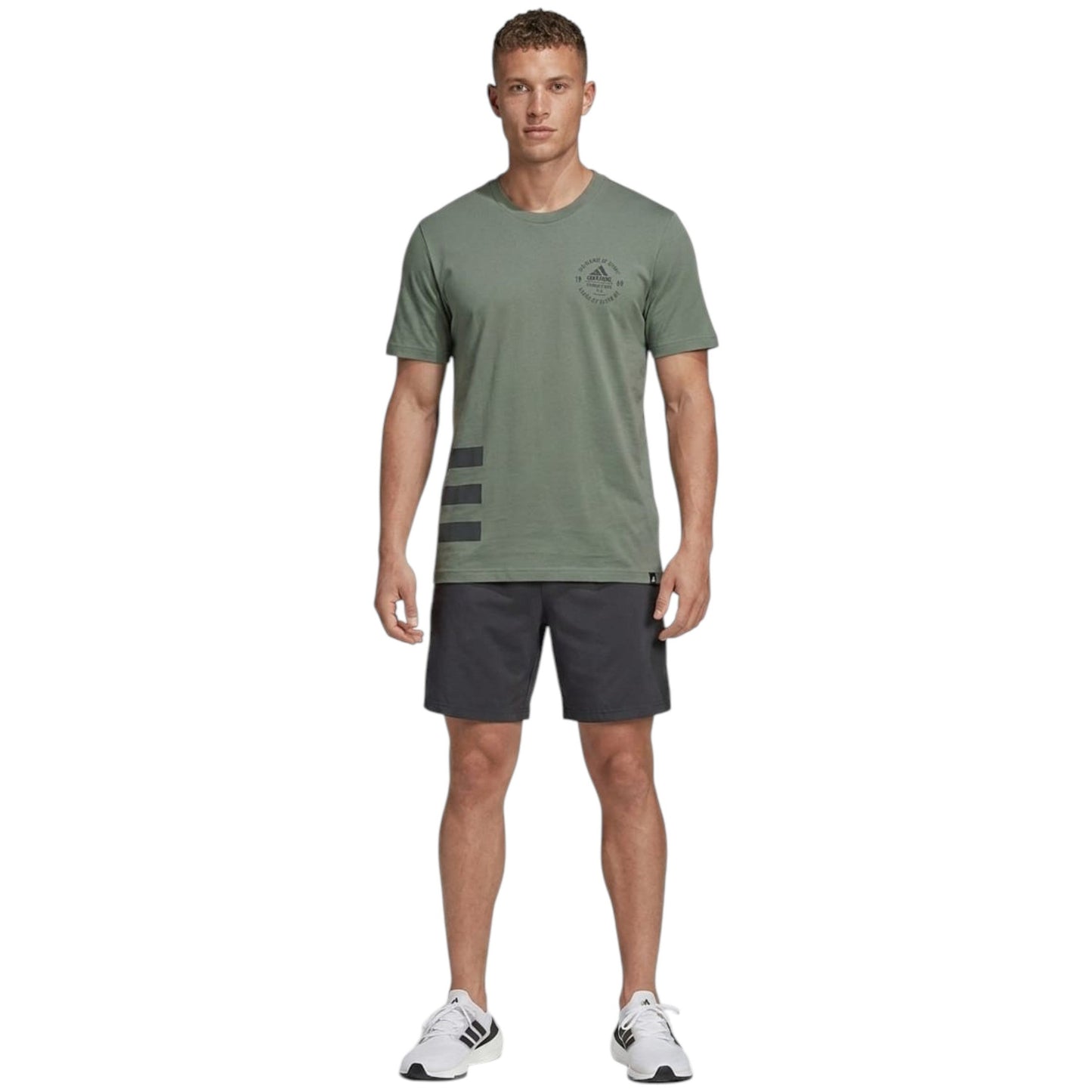 Men's Brand Logo Printed Top,Olive