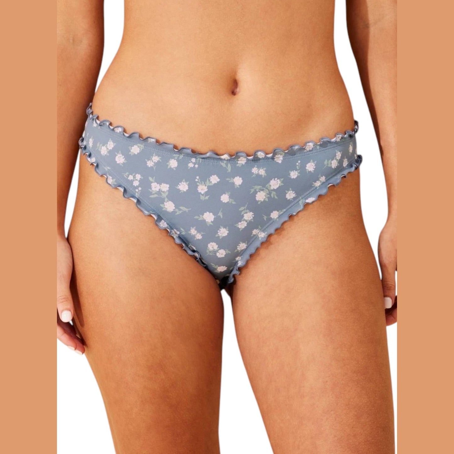 Women's Printed Bikini Bottom,Dusty Mint