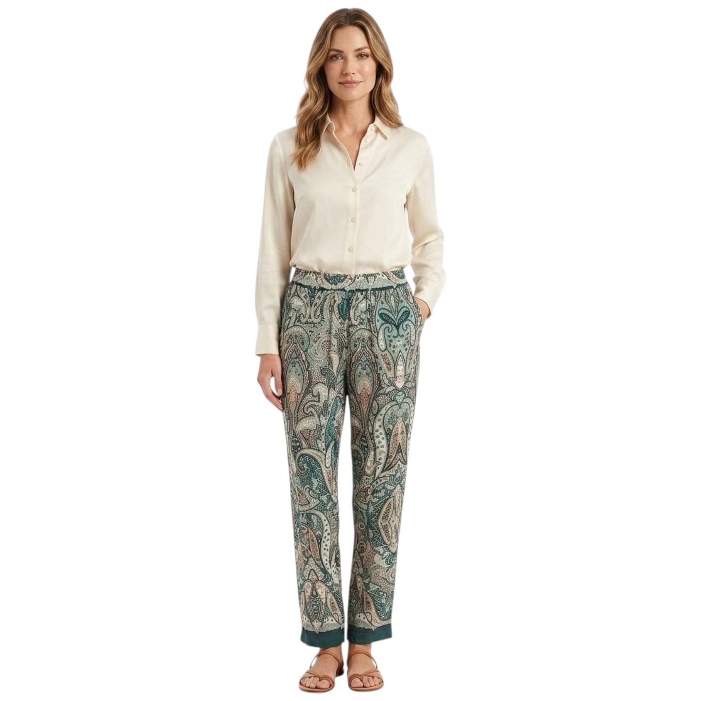 Women's Printed Pant,Multi
