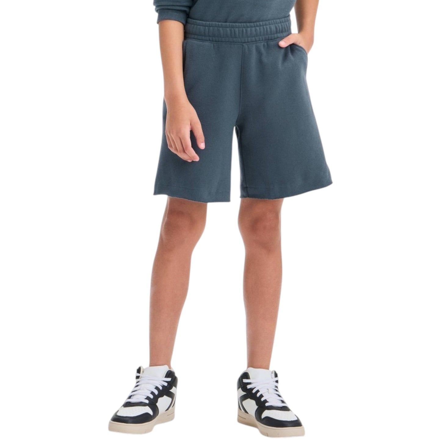 Kids Boy's Plain Short,Dark Grey