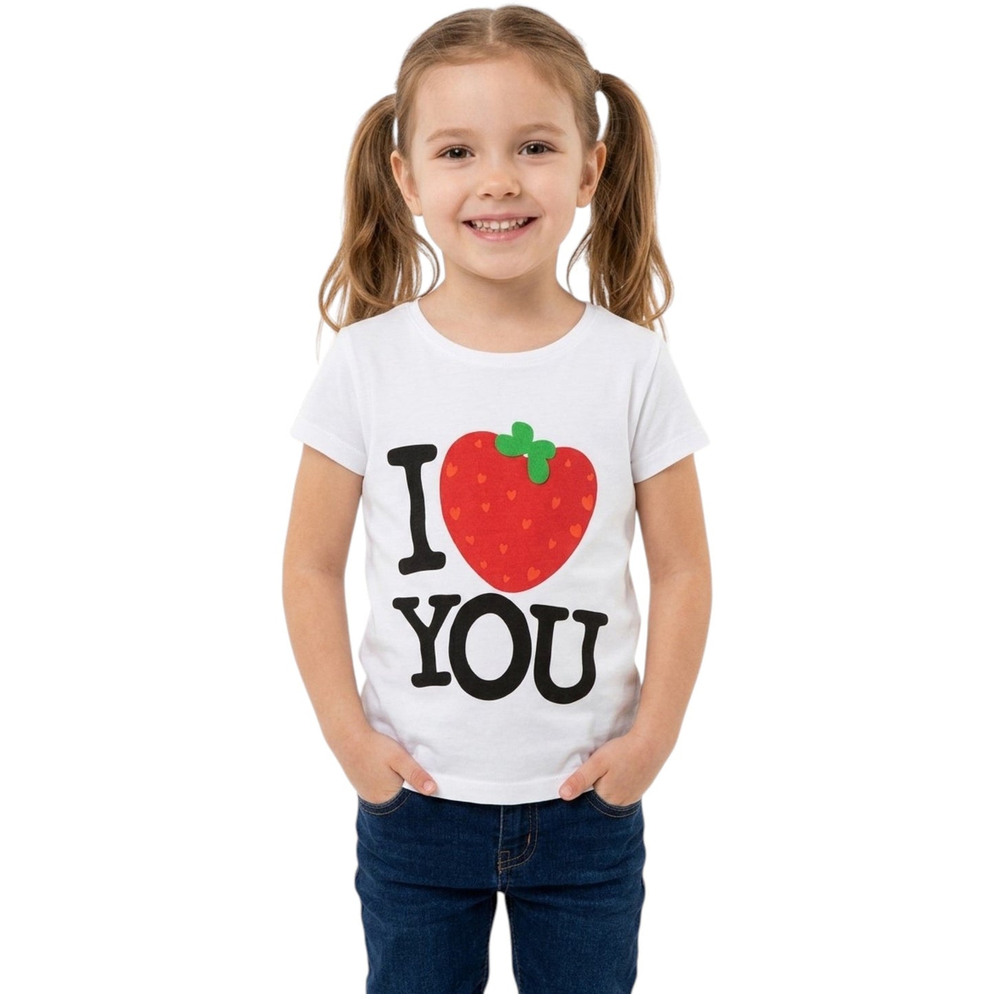 Kids Girl's Printed Top,White