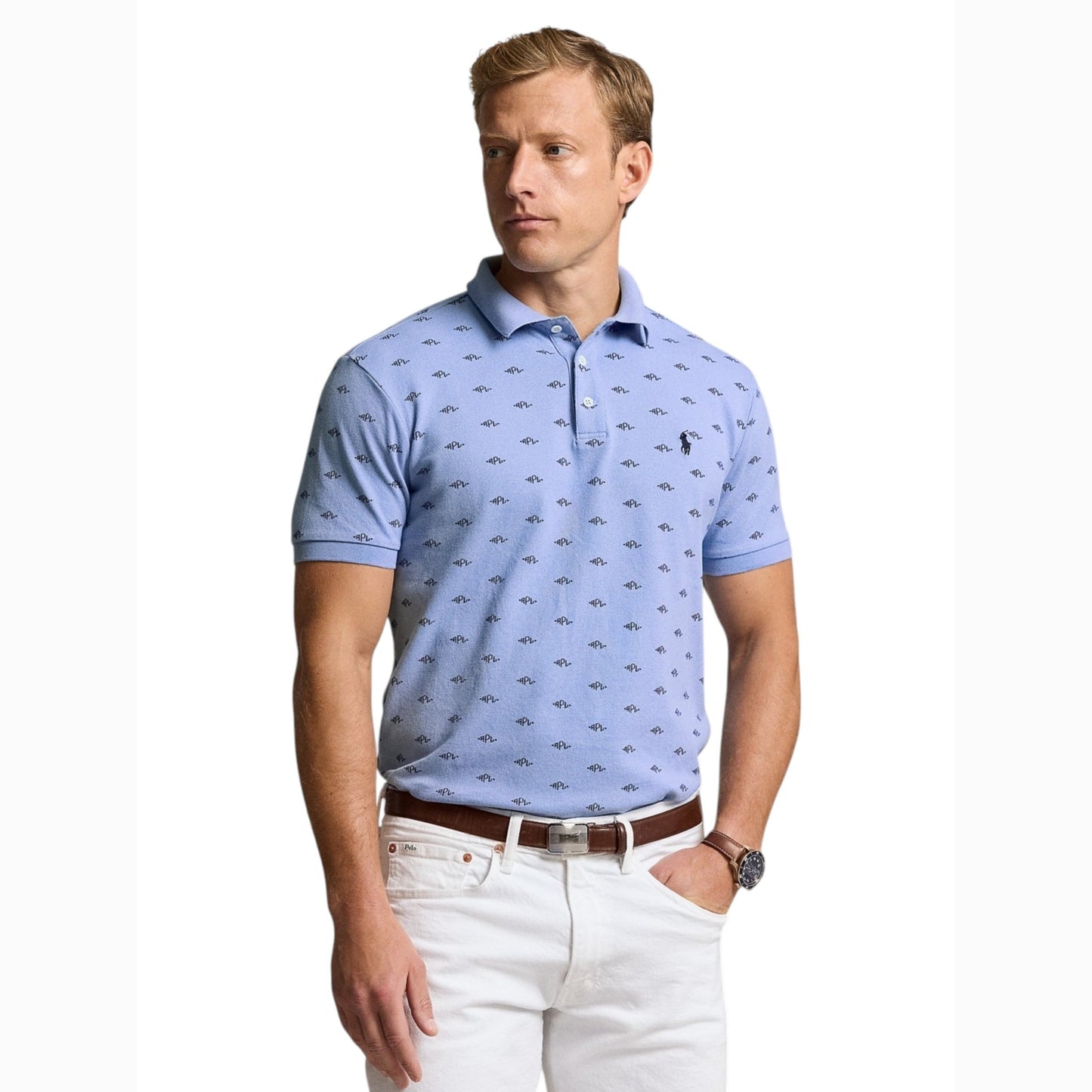 Men's Printed Textured Top,Blue