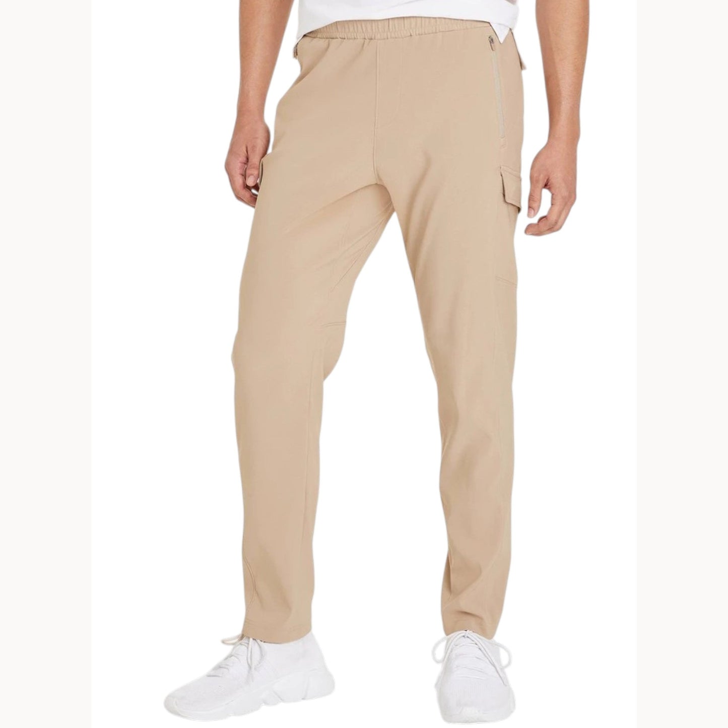 Men's Plain Pant,Beige