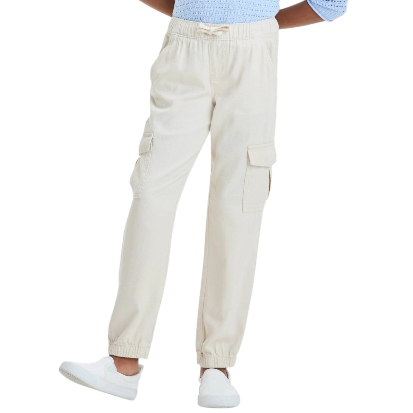 Kids Girl's Plain Pant,Beige