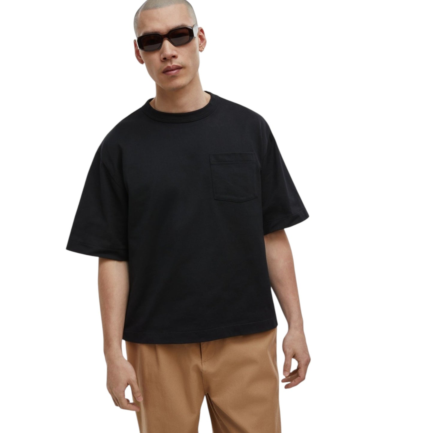 Men's Plain Top,Black