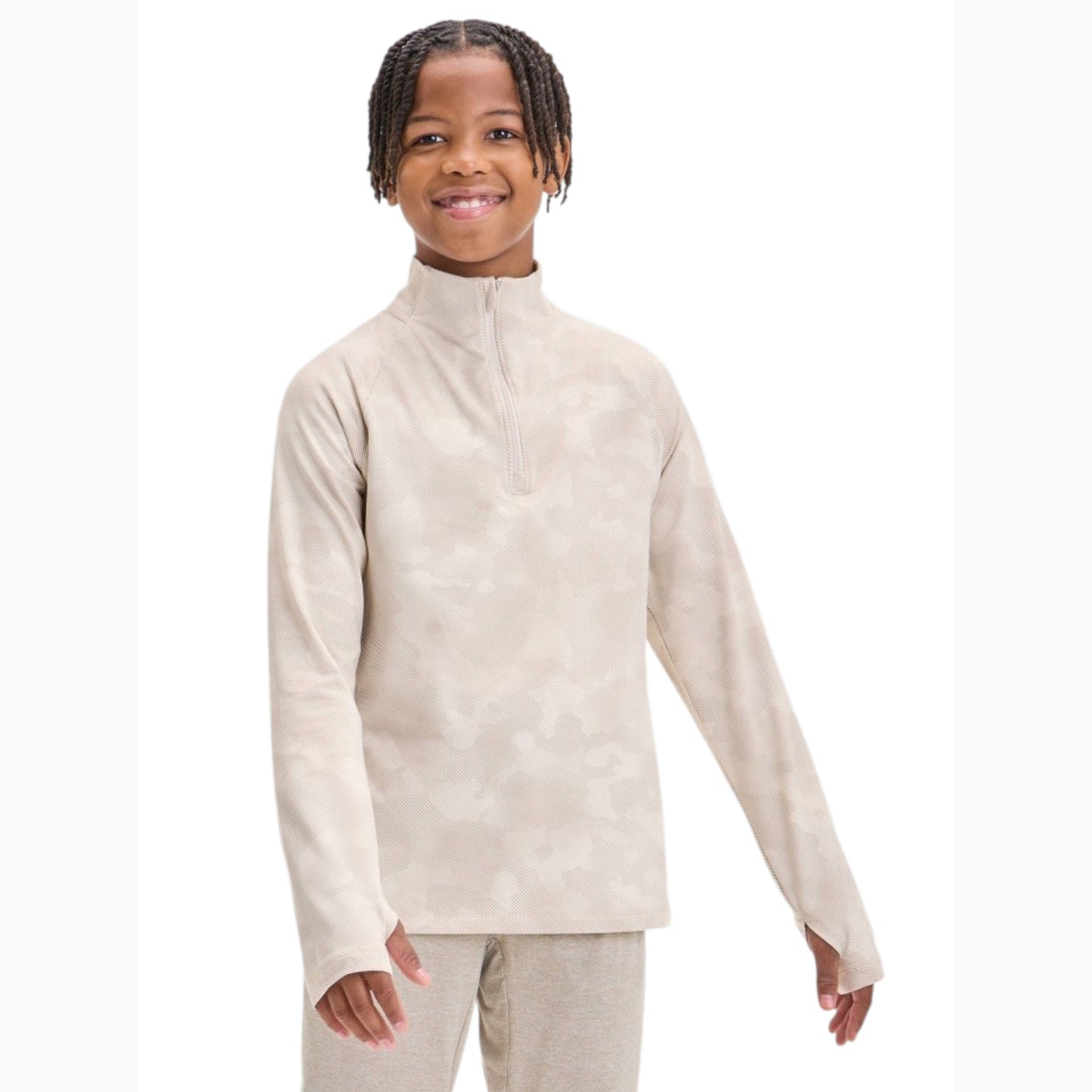 Kids Boy's Printed Sport Top,Beige