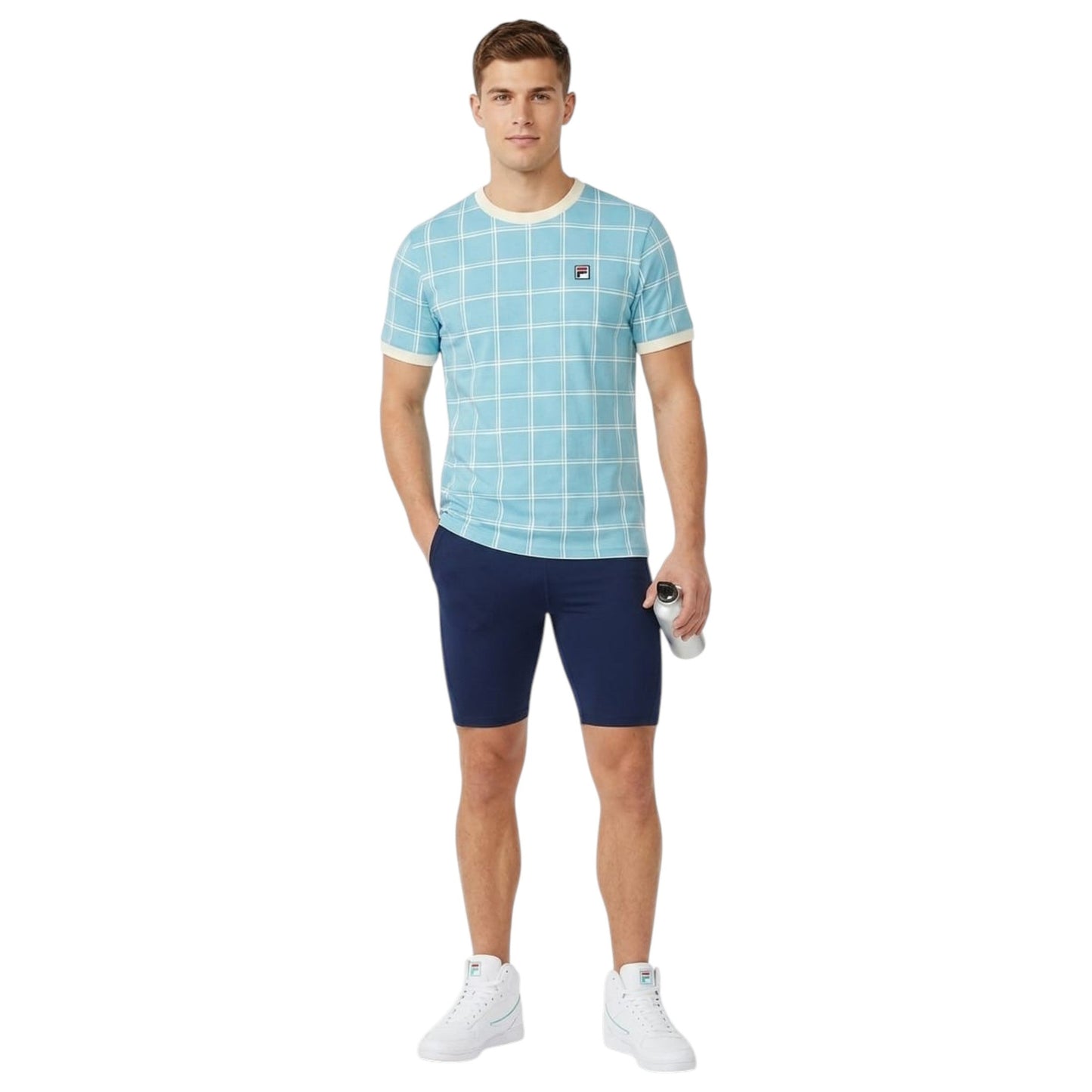 Men's Plaid Top,Blue