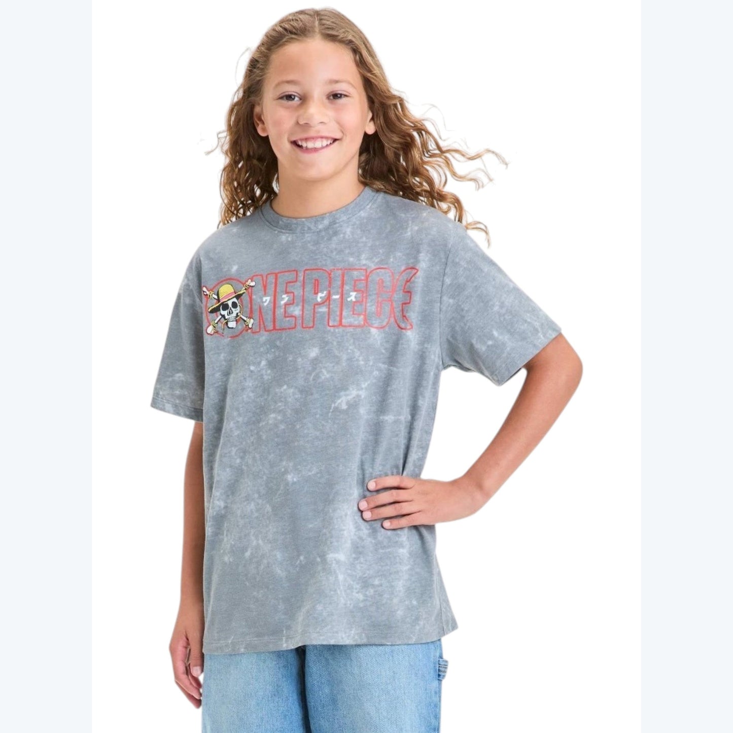Kids Girl's Printed Top,Grey