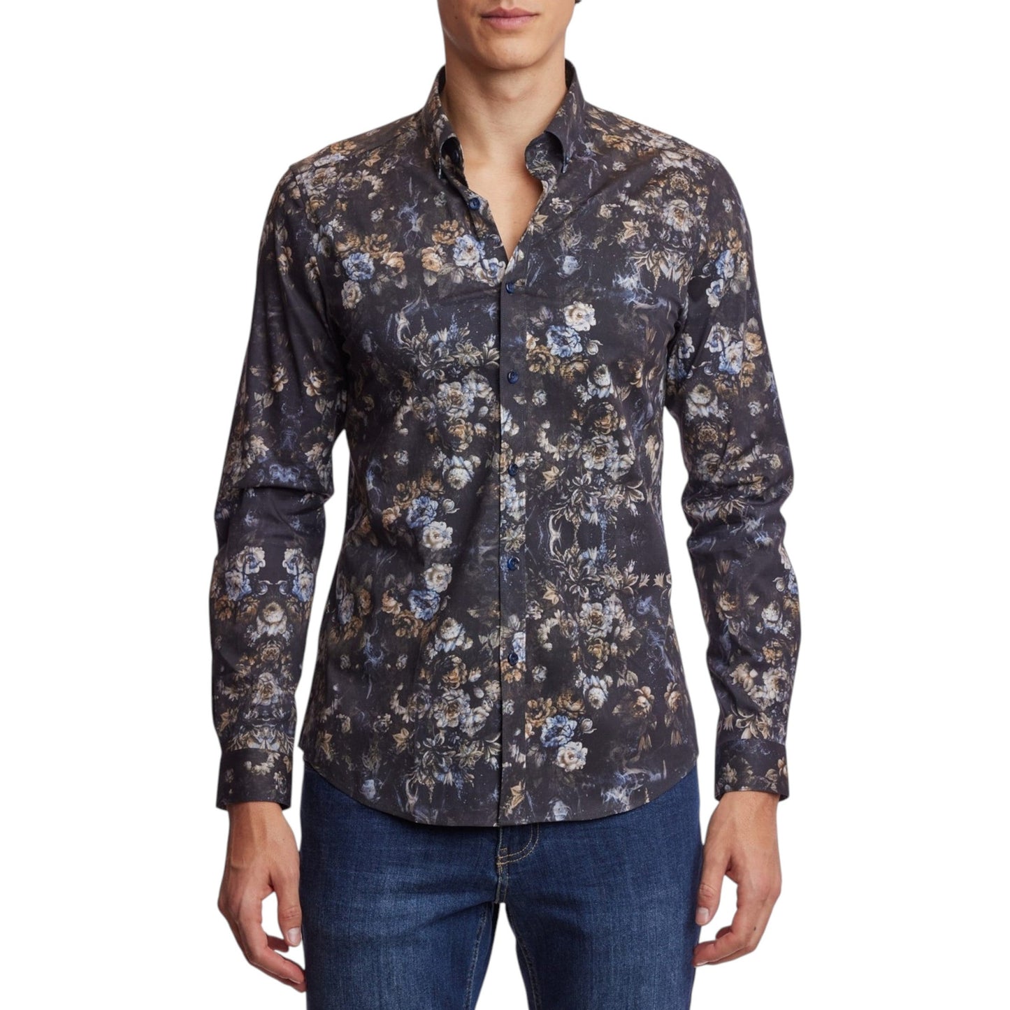Men's Printed Dress Shirt,Multi