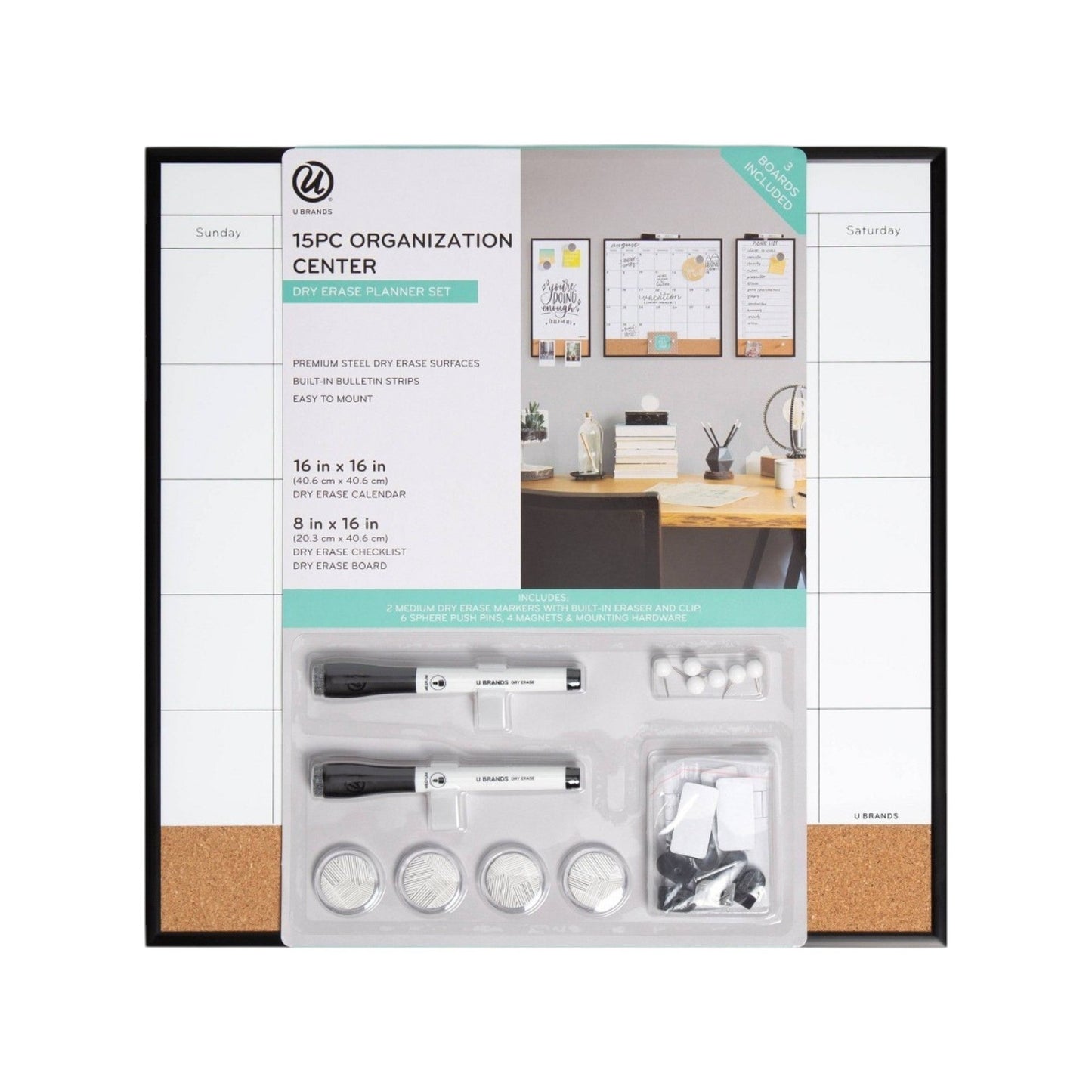 Modern Metal Frame Organization Center