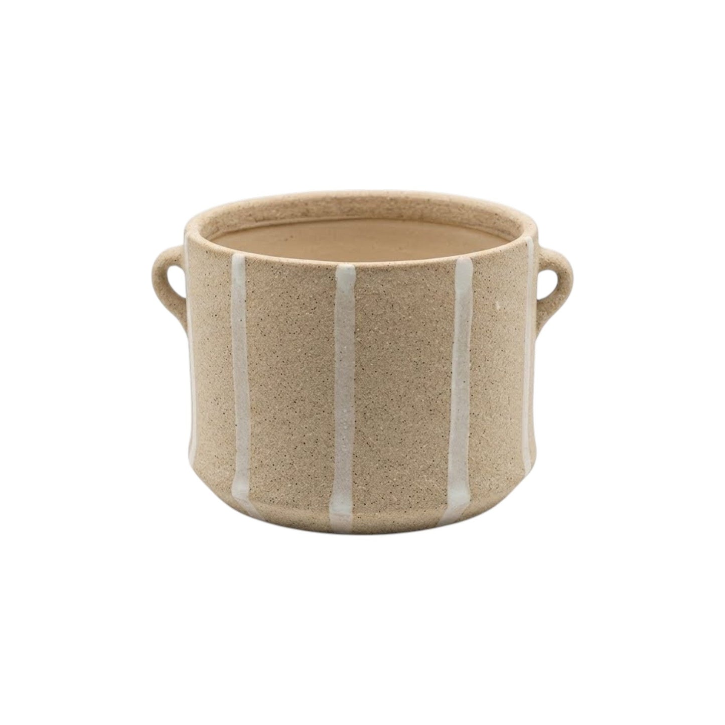 Ceramic Handle Cachepot Planter