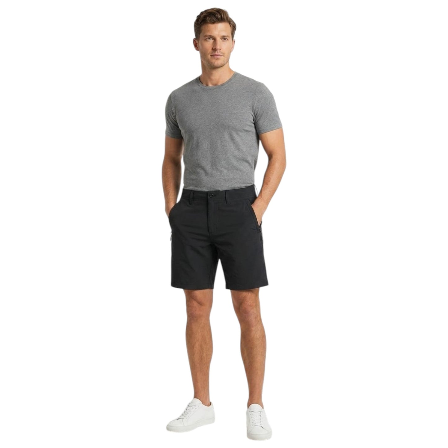 Men's Plain Short,Black
