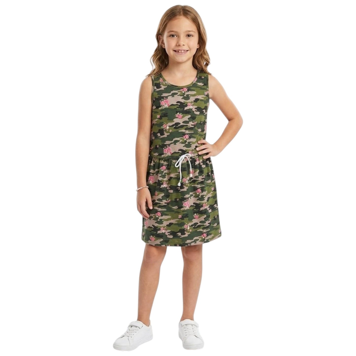 Kids Girl's Floral Printed Dress,Multi
