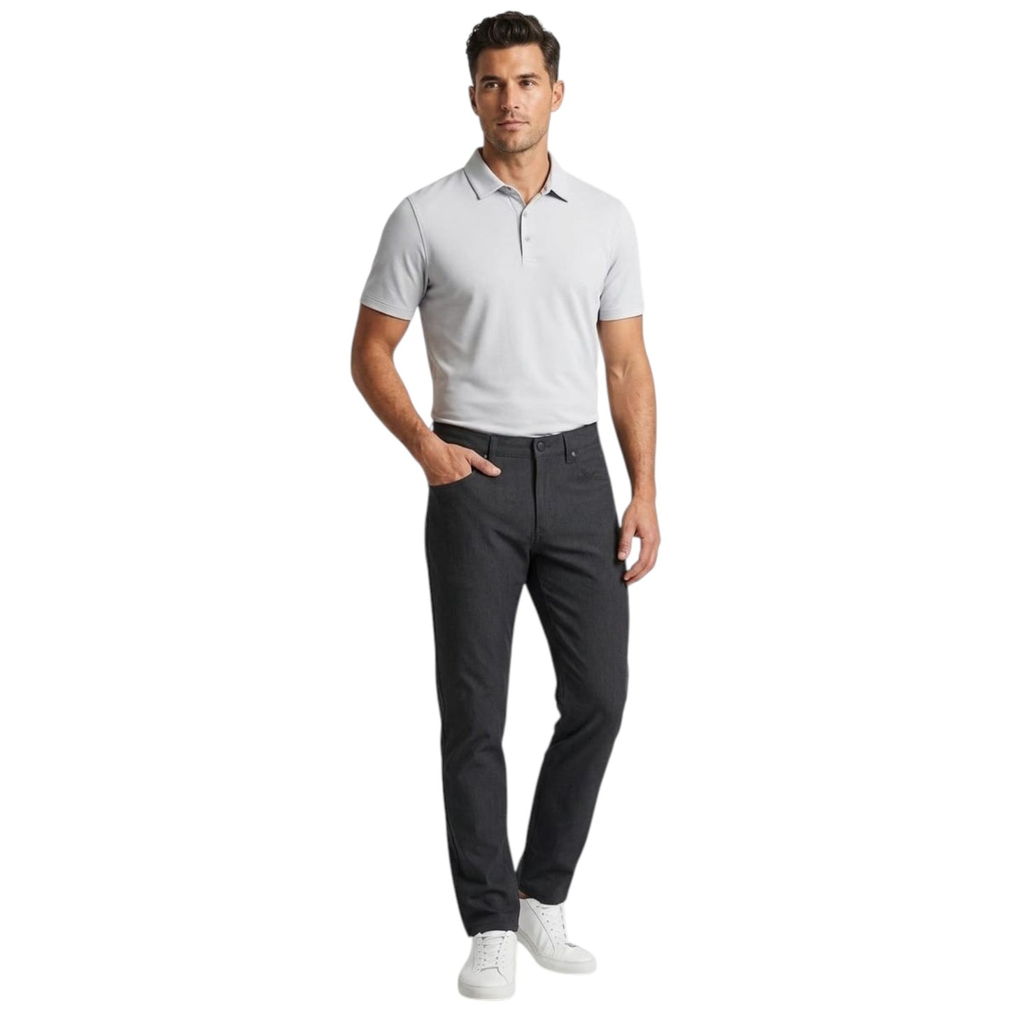 Men's Plain Solid Pant,Black