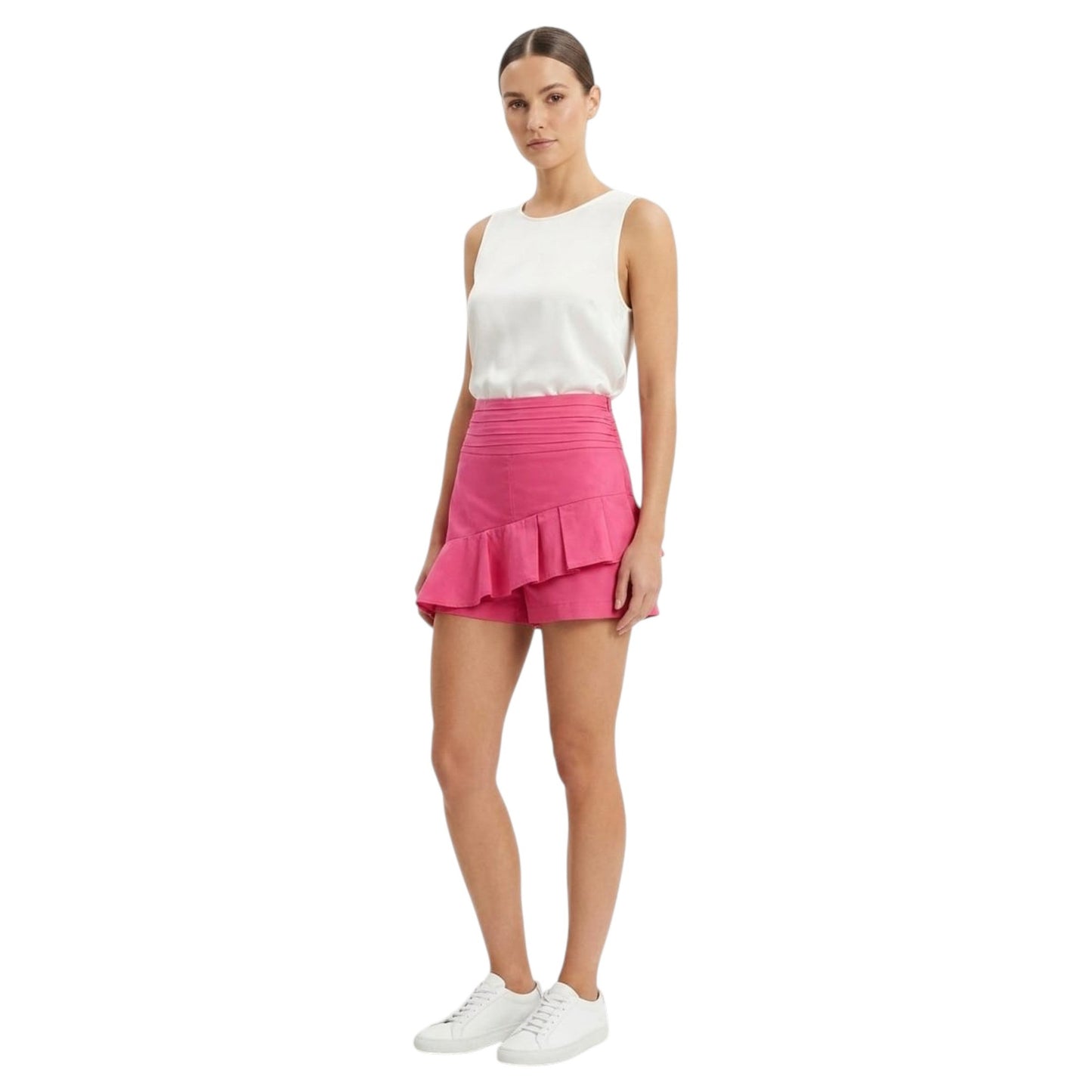 Women's Plain Solid Skort,Pink