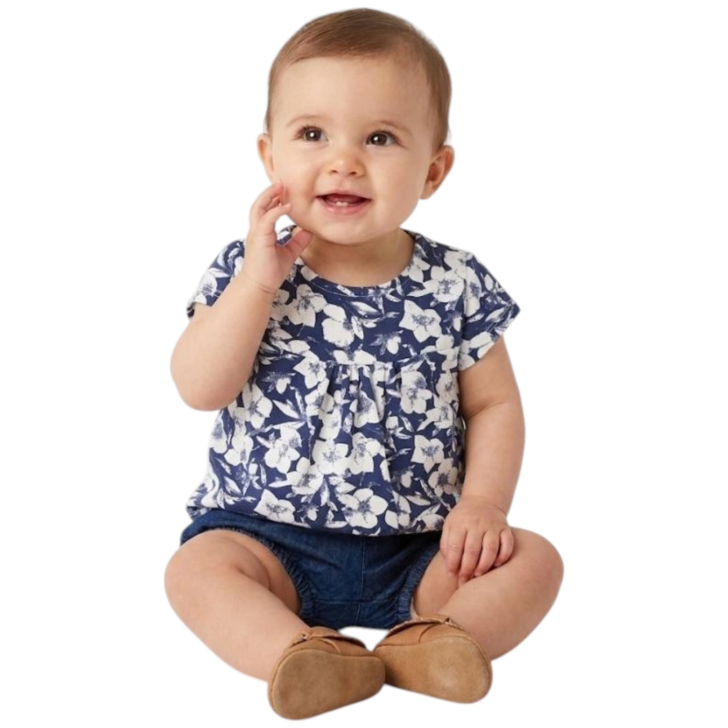 Kids Girl's Printed Top,Navy