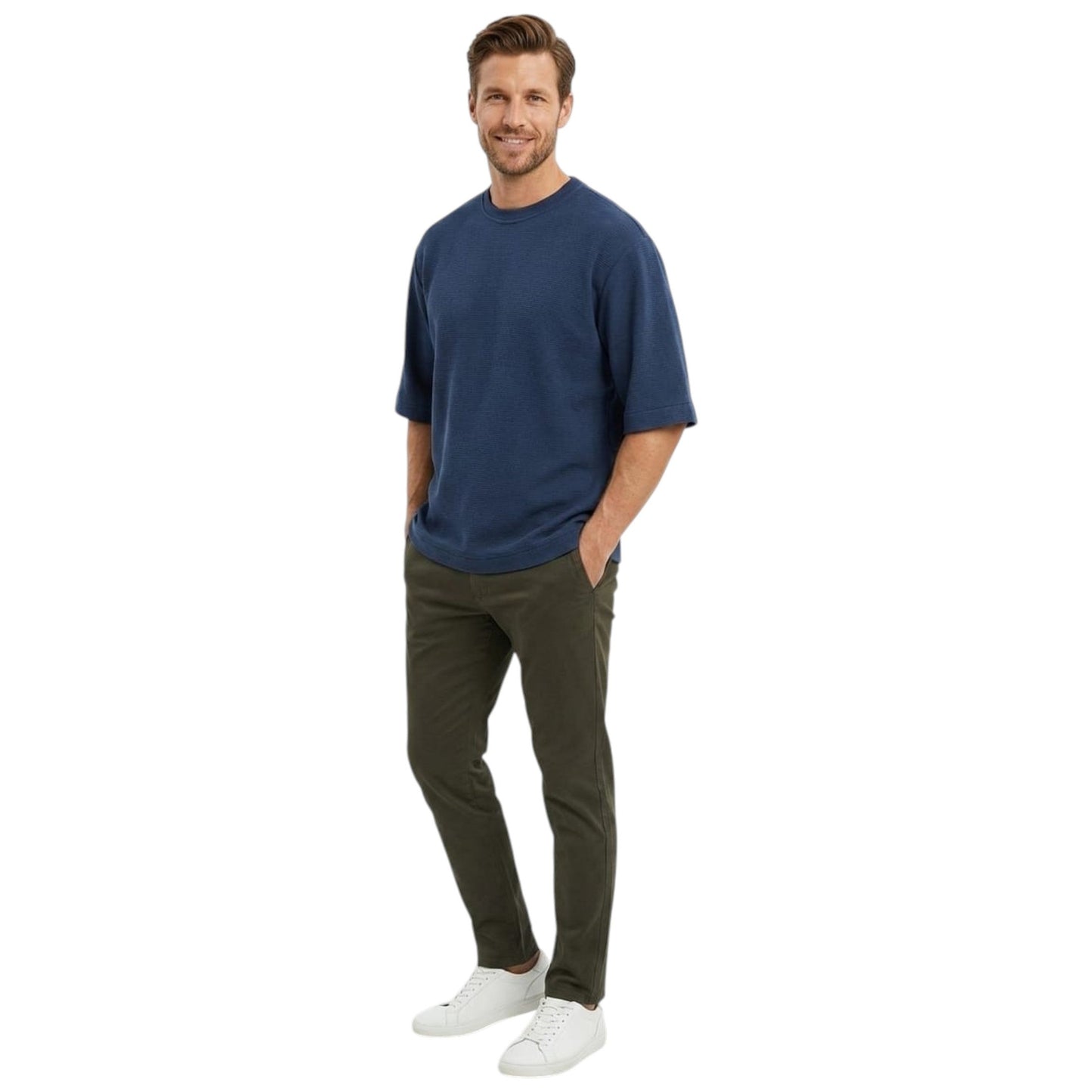 Men's Textured Top,Navy