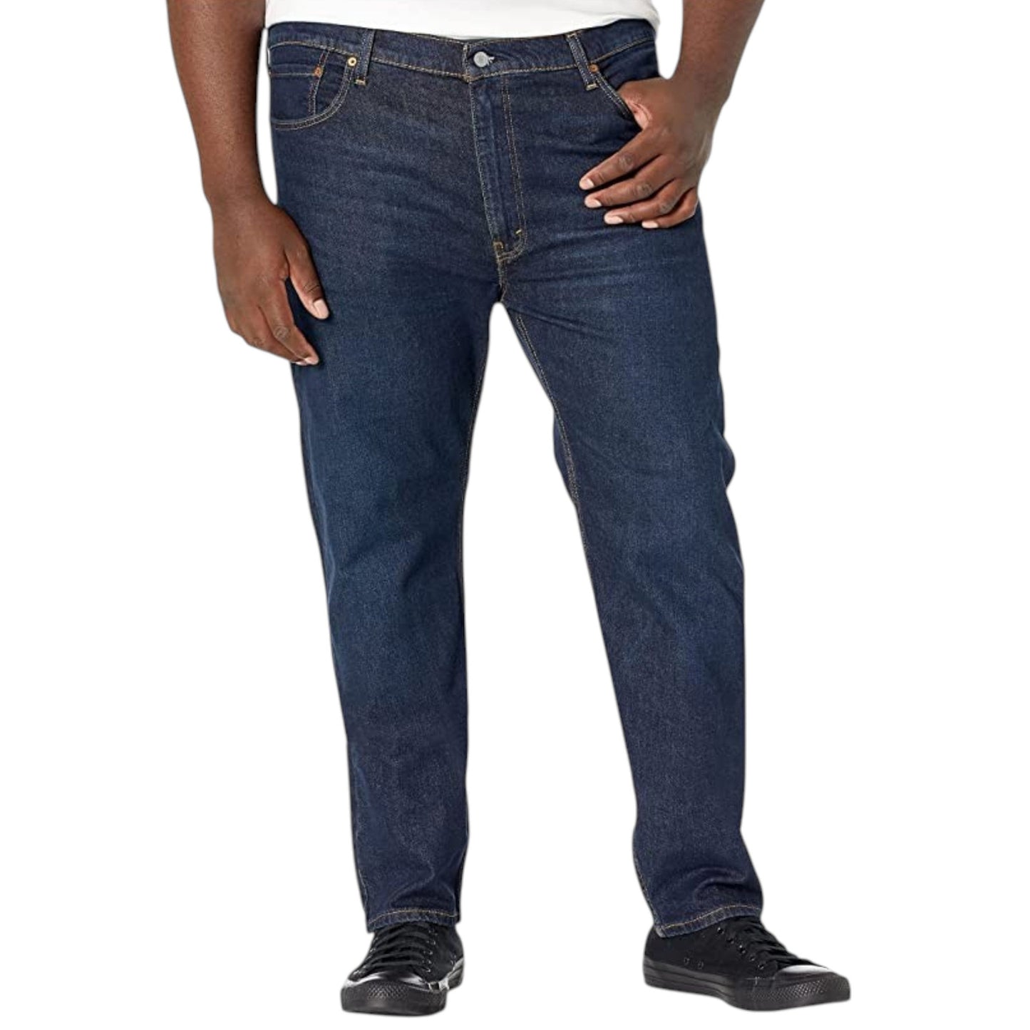Men's Plain Solid Jeans ,Navy