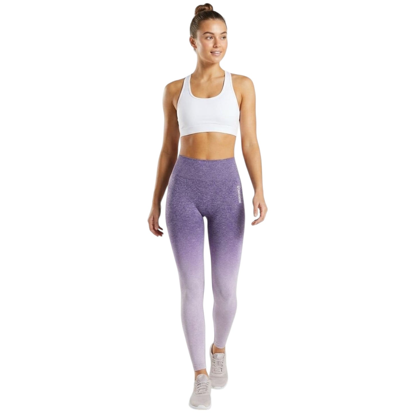 Women's Colorblocked Legging,Purple