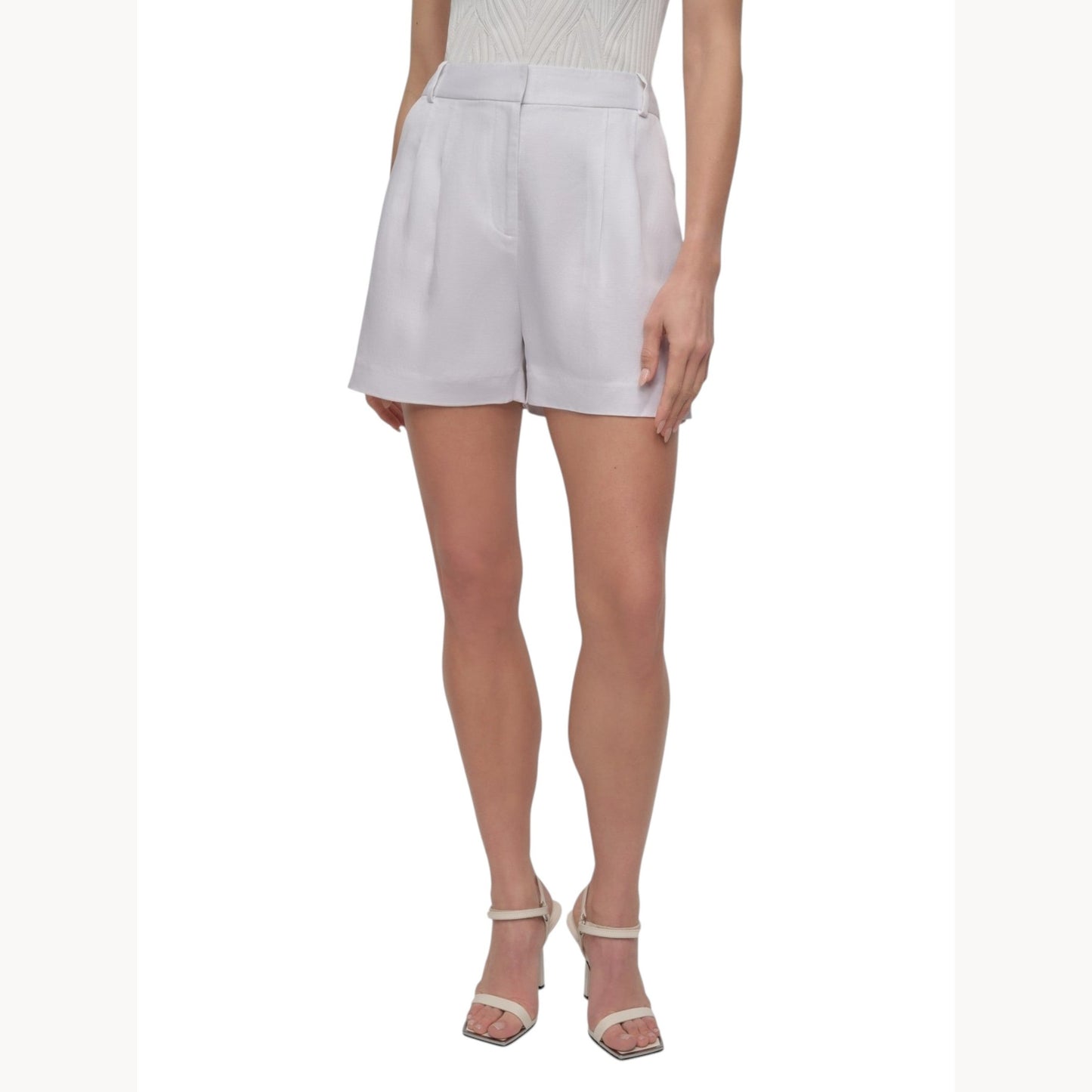 Women's Plain Short,White