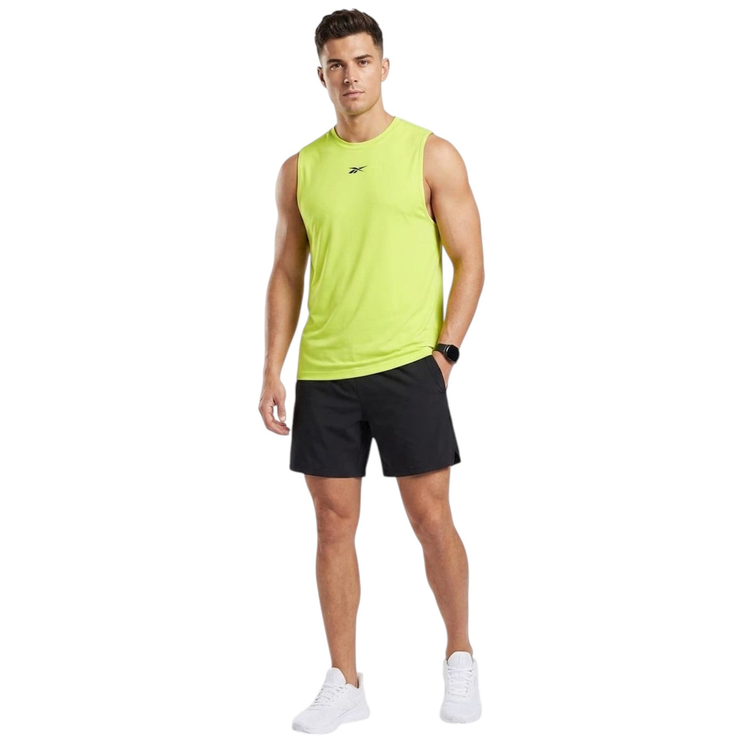 Men's Plain Sport Top,Light Green